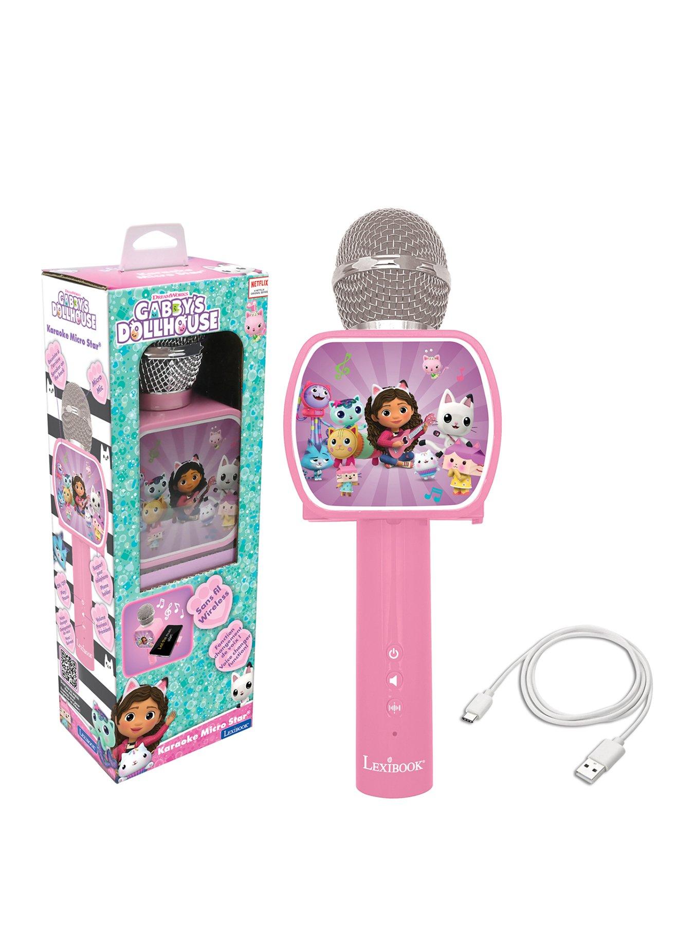 Gabby's Dollhouse Gabby's Dollhouse Wireless Microphone with speaker, voice changer, retractable phone holder and Bluetooth option