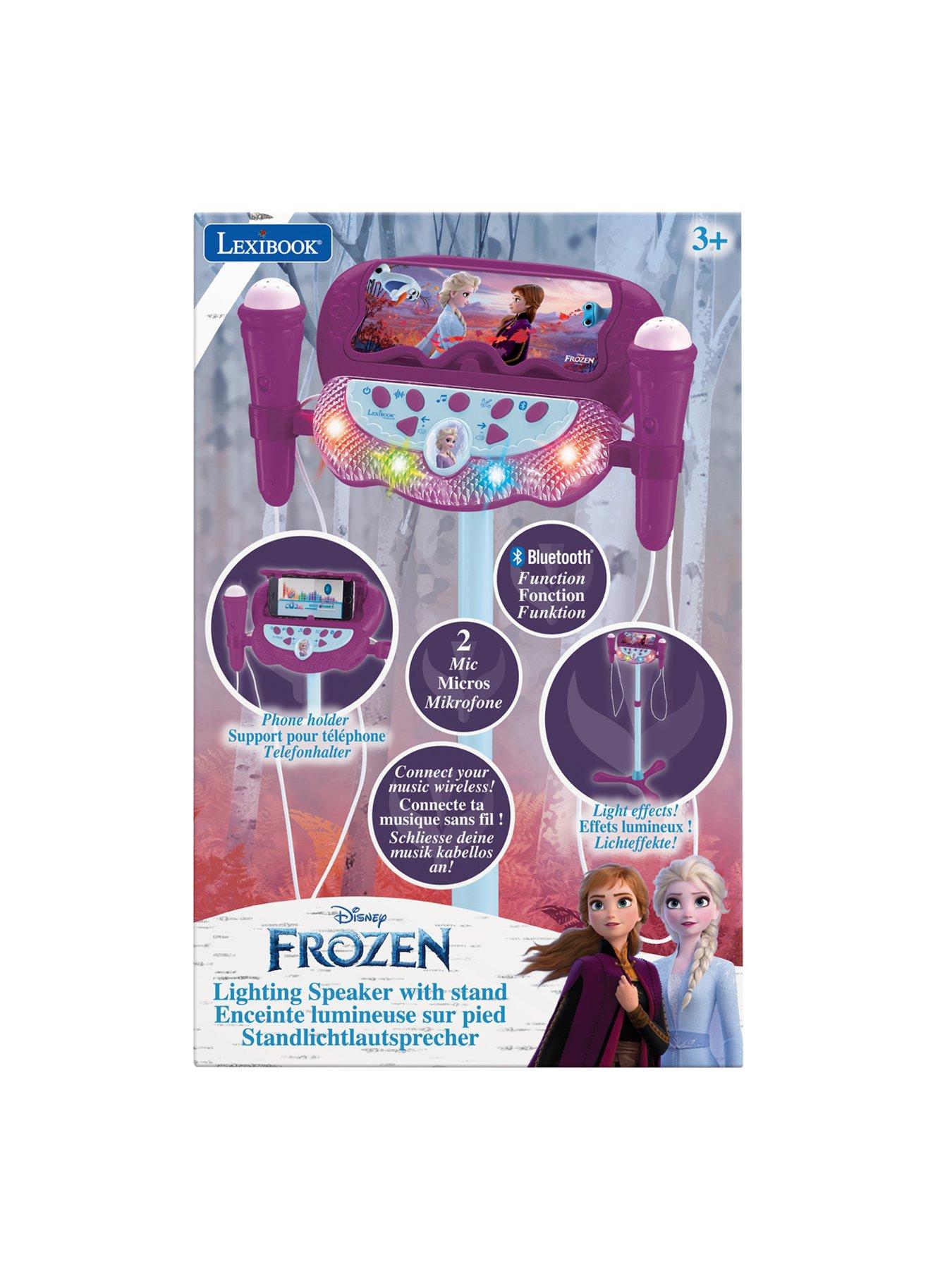 Image 5 of 7 of Disney Frozen Frozen Adjustable Stand with 2 Mic with Voice Effects, Lights, Speaker, Bluetooth speaker
