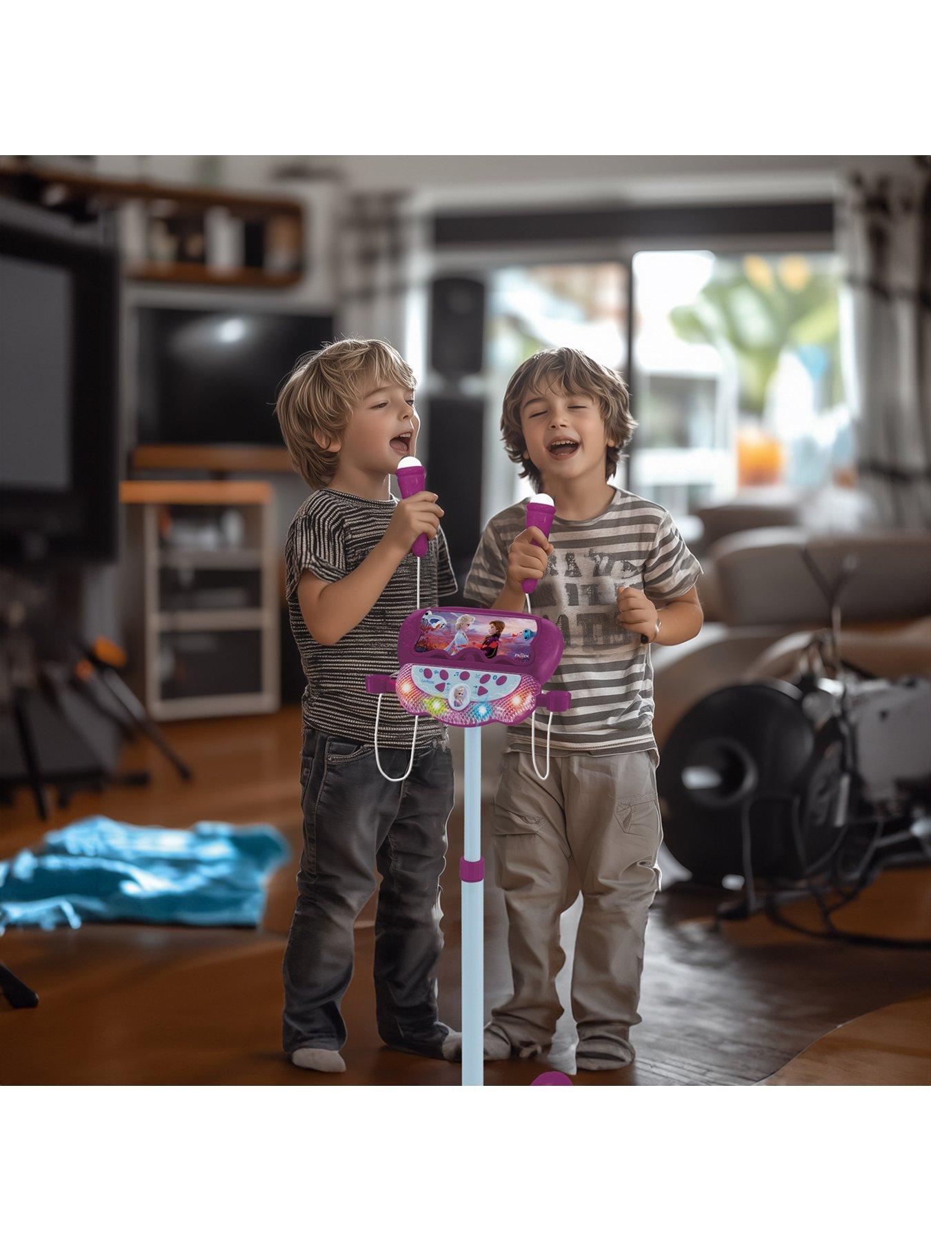 Image 7 of 7 of Disney Frozen Frozen Adjustable Stand with 2 Mic with Voice Effects, Lights, Speaker, Bluetooth speaker