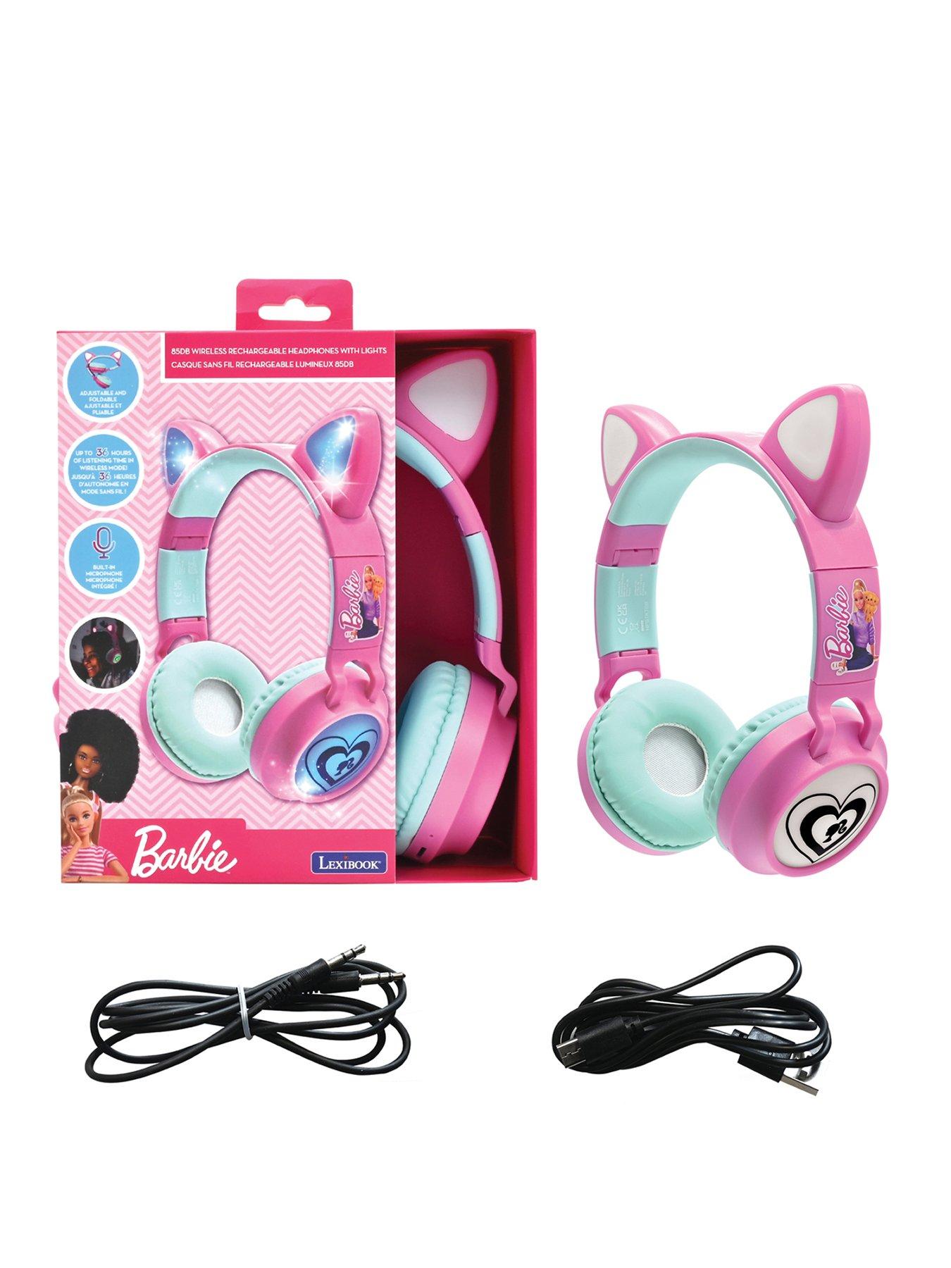 Barbie Barbie Cat's ears shape wireless rechargeable headphones with lights