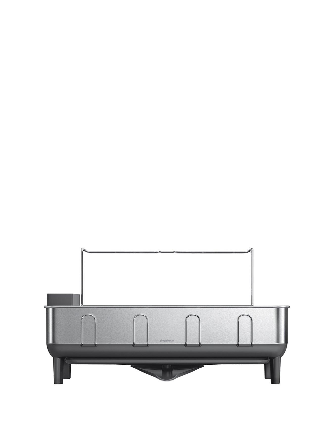 Image 2 of 7 of Simplehuman Steel Frame Dishrack, Brushed Stainless Steel