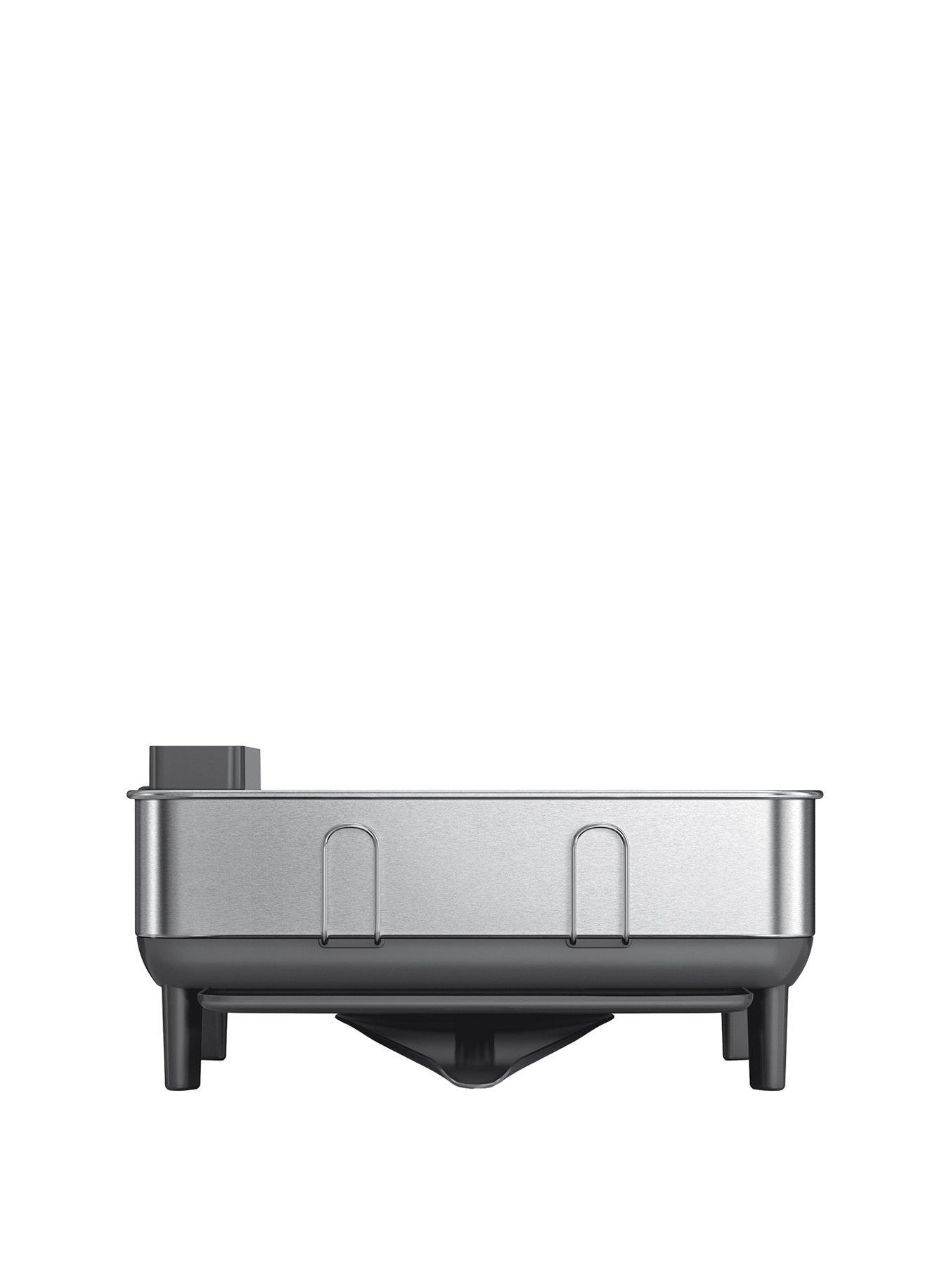 Image 2 of 7 of Simplehuman Compact Steel Frame Dishrack, Grey