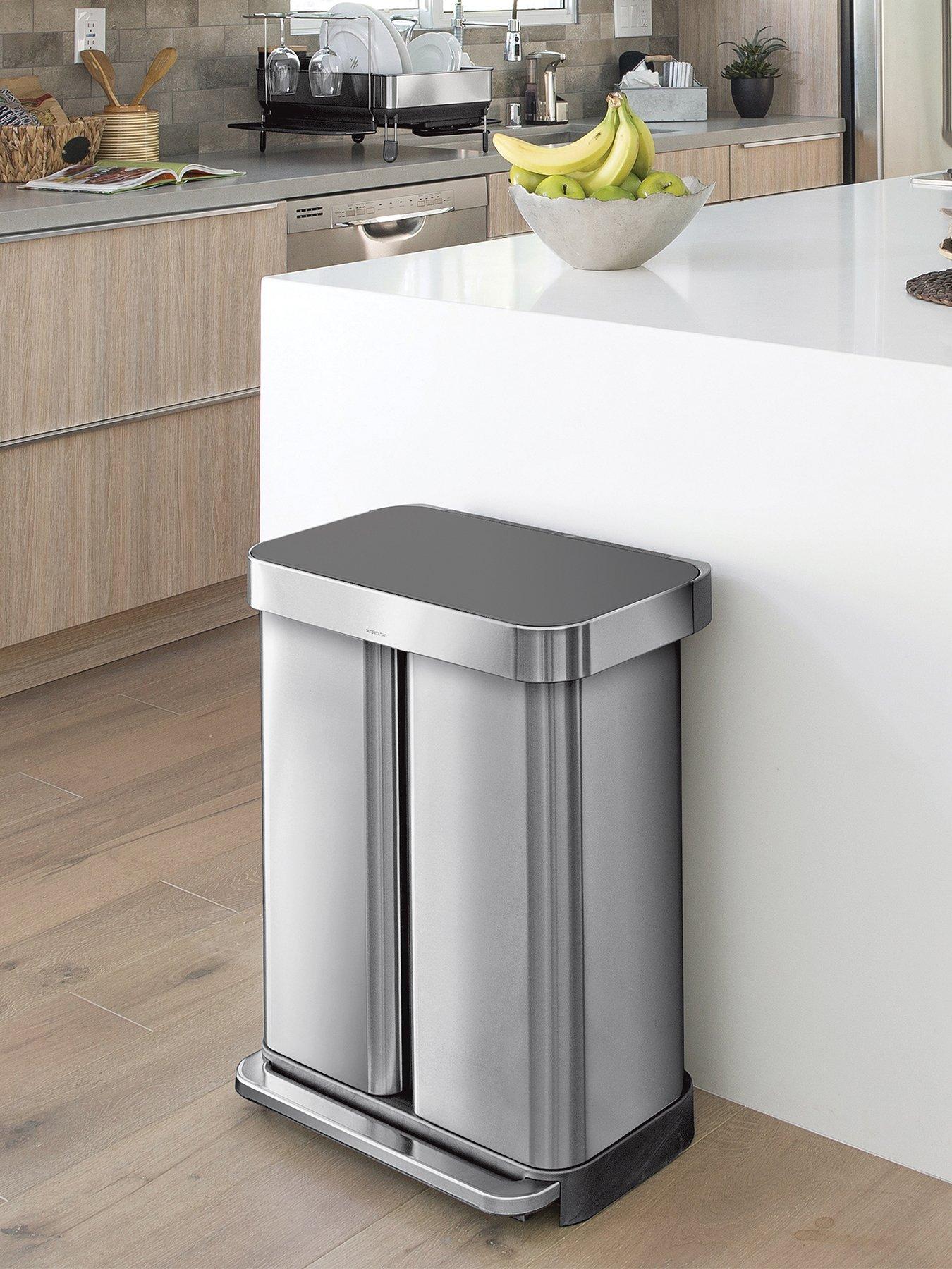 Simplehuman 58L Rectangular Recyling Pedal Bin