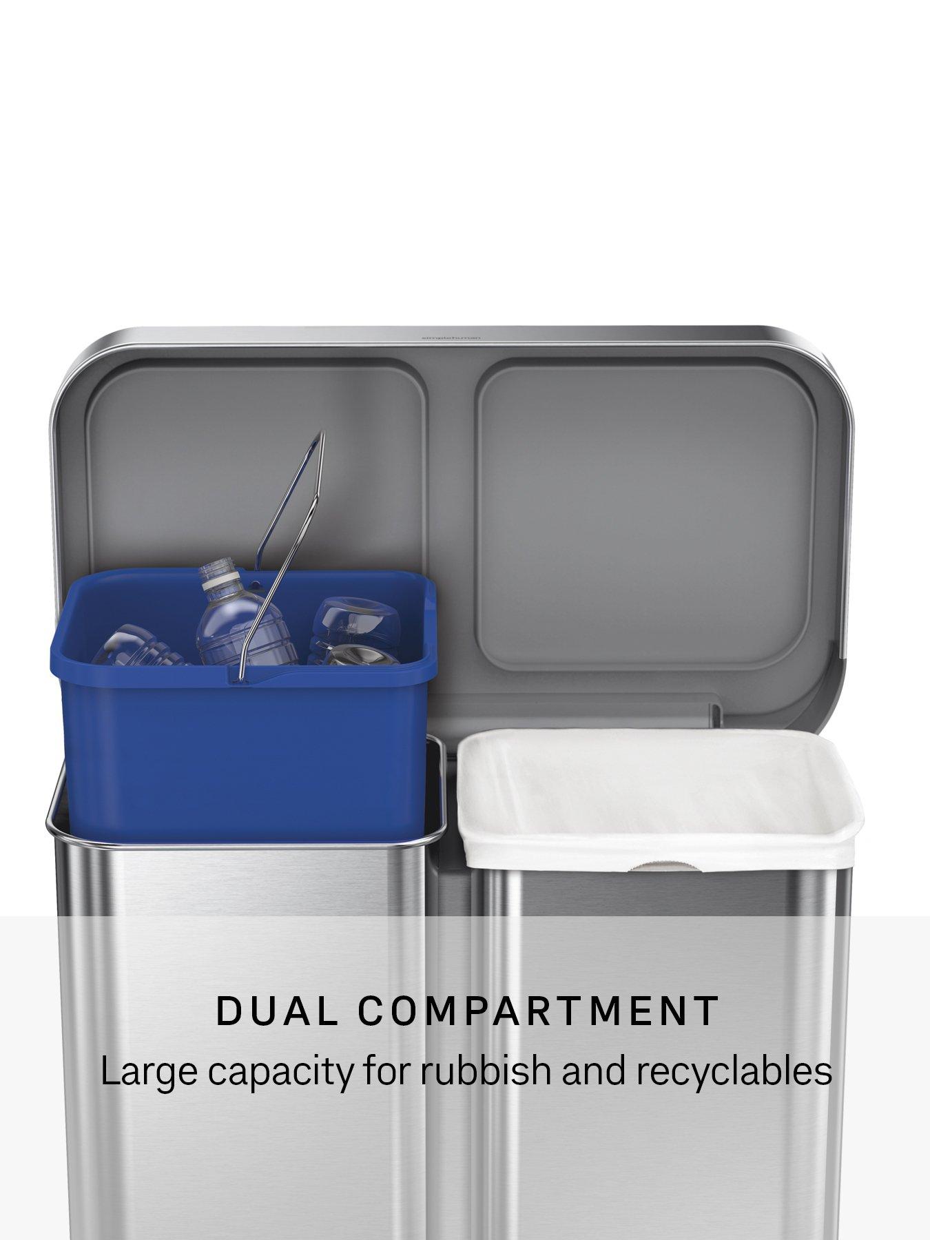 Image 3 of 7 of Simplehuman 58L Rectangular Recyling Pedal Bin