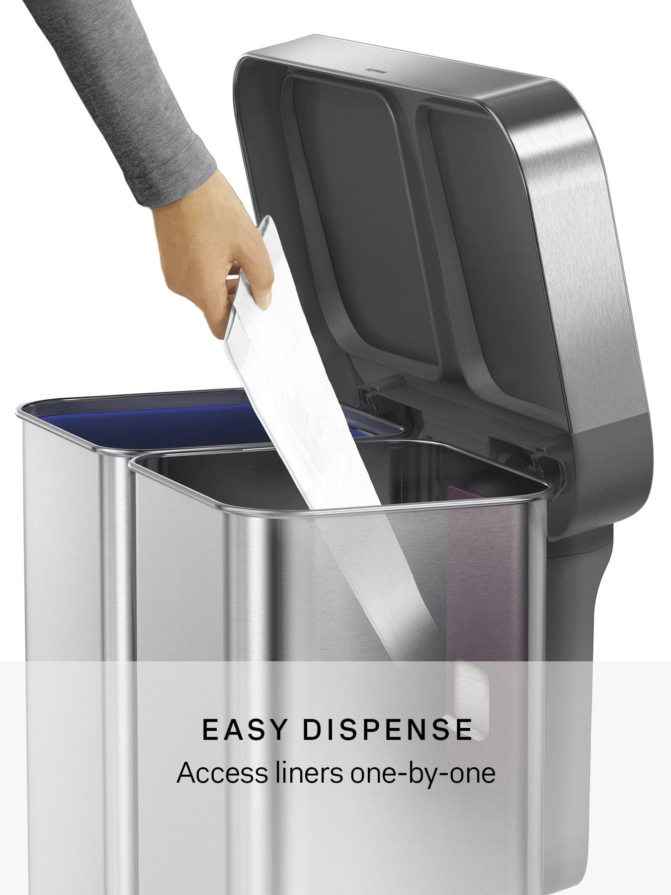 Image 5 of 7 of Simplehuman 58L Rectangular Recyling Pedal Bin
