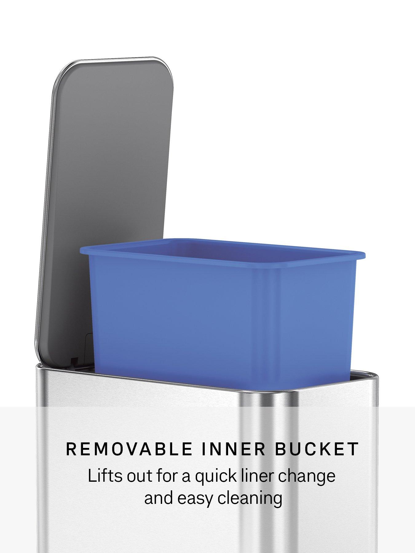 Image 5 of 7 of Simplehuman 5L Slim Pedal Bin, Brushed