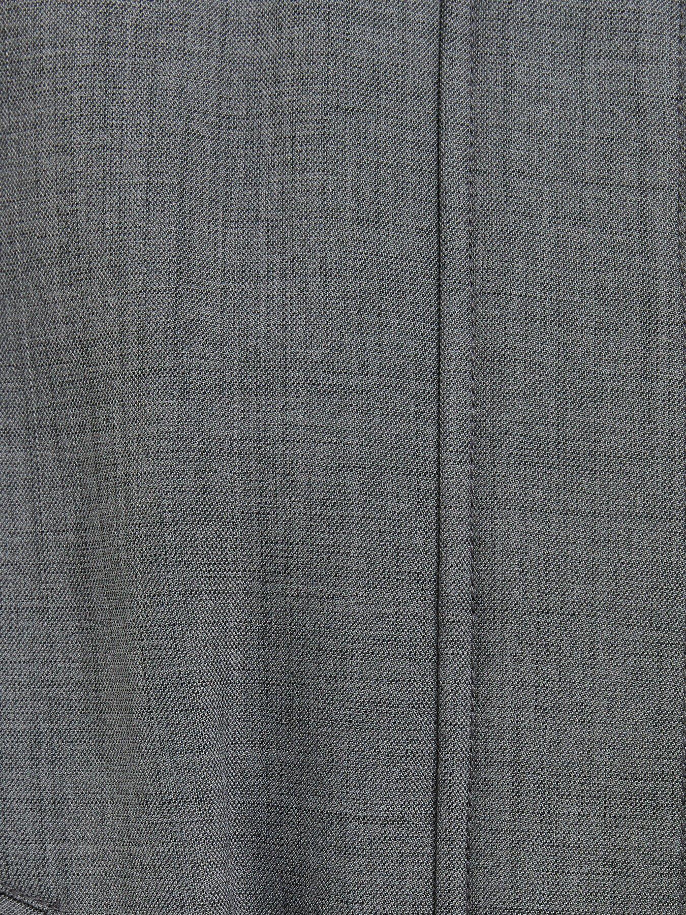 Image 5 of 5 of New Look High Neck Bubble Hem Co-ord Jacket&nbsp;- Grey