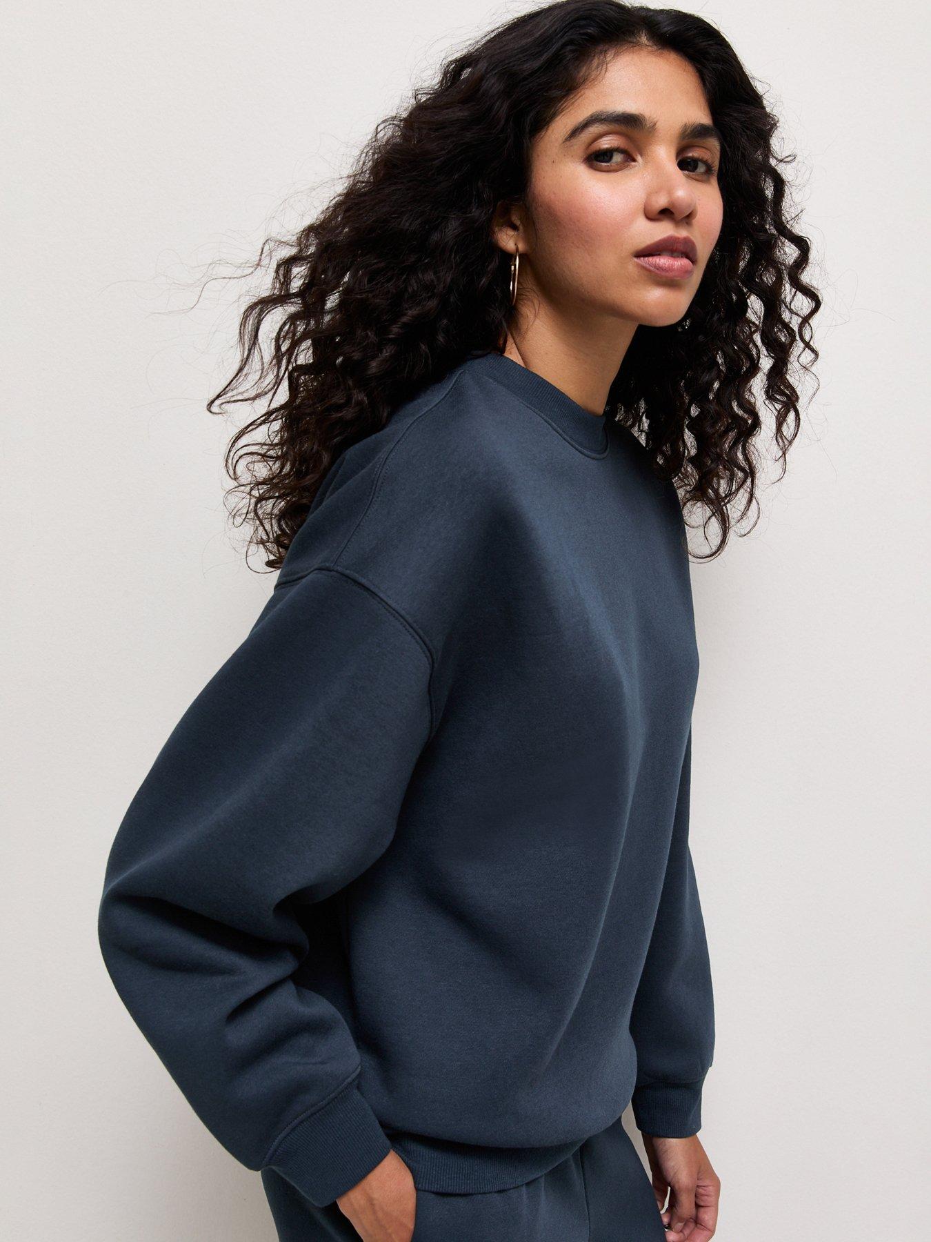 New Look Navy Relaxed Sweatshirt - Blue