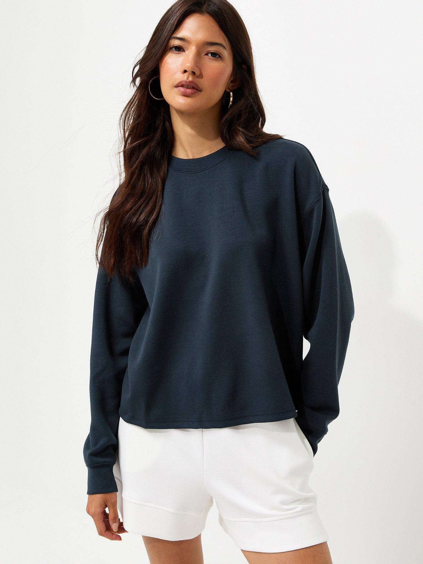 New Look Premium Navy Crew Neck Co-ord Sweatshirt