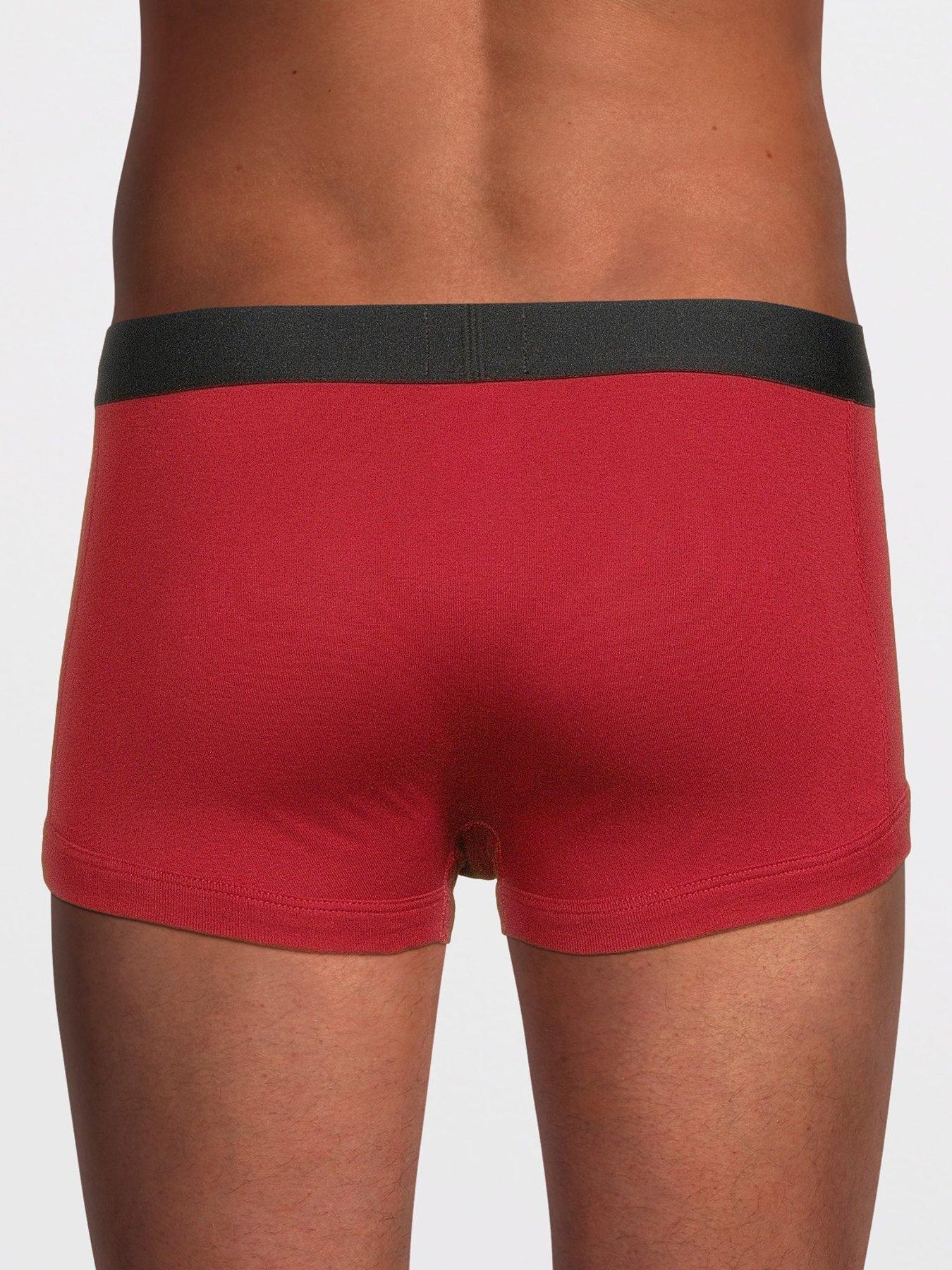 Image 3 of 3 of BOSS Boss Trunk 2 Pack Gold Logo Gift Set Trunks - Red