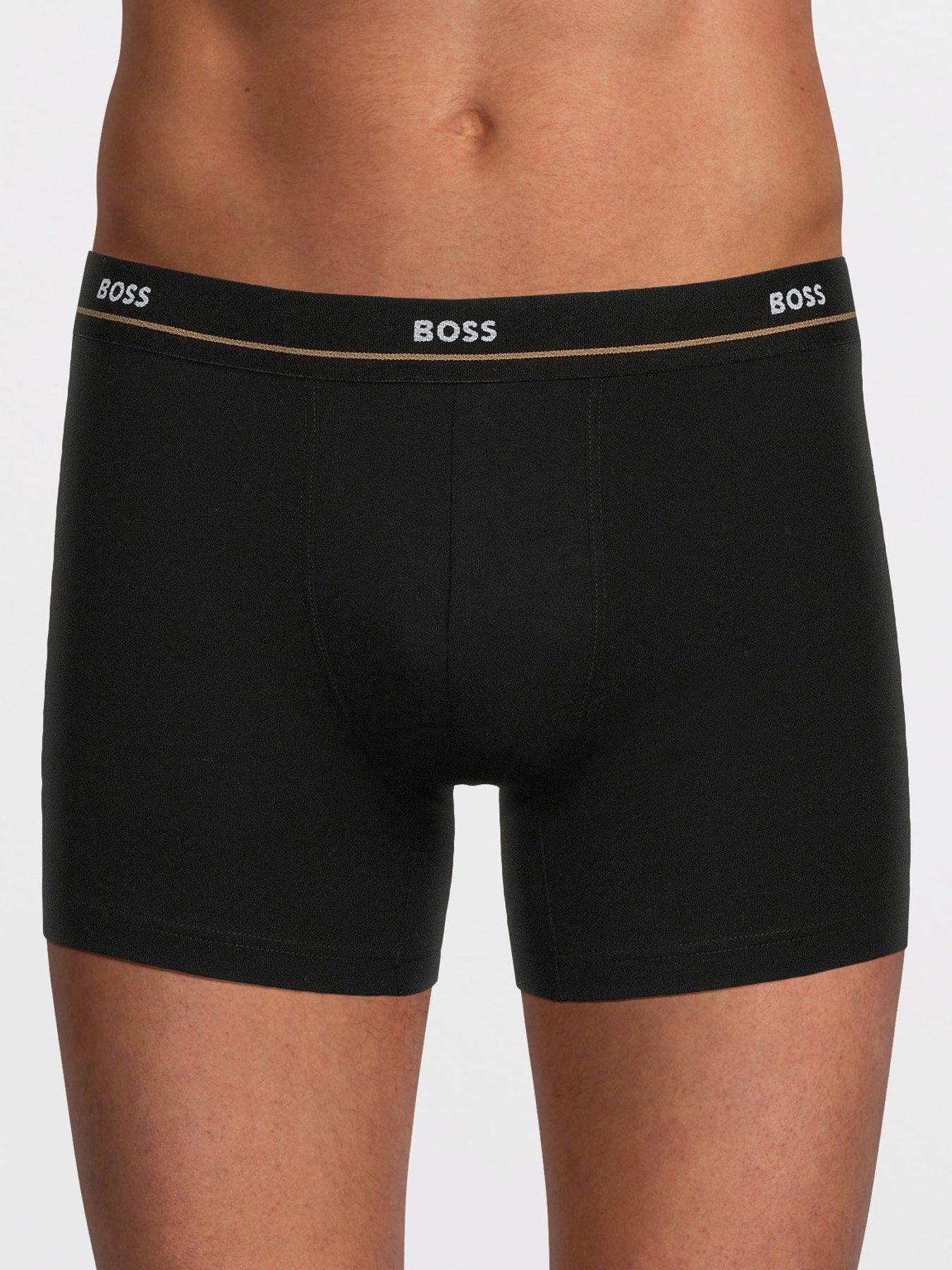 Image 2 of 3 of BOSS Mens Boss Essential 5 Pack Boxer Briefs - Black
