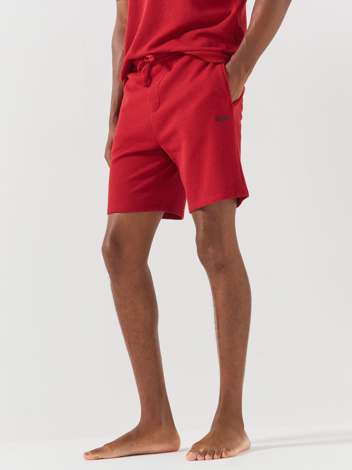 BOSS Boss Waffle Loungewear Shorts - Red