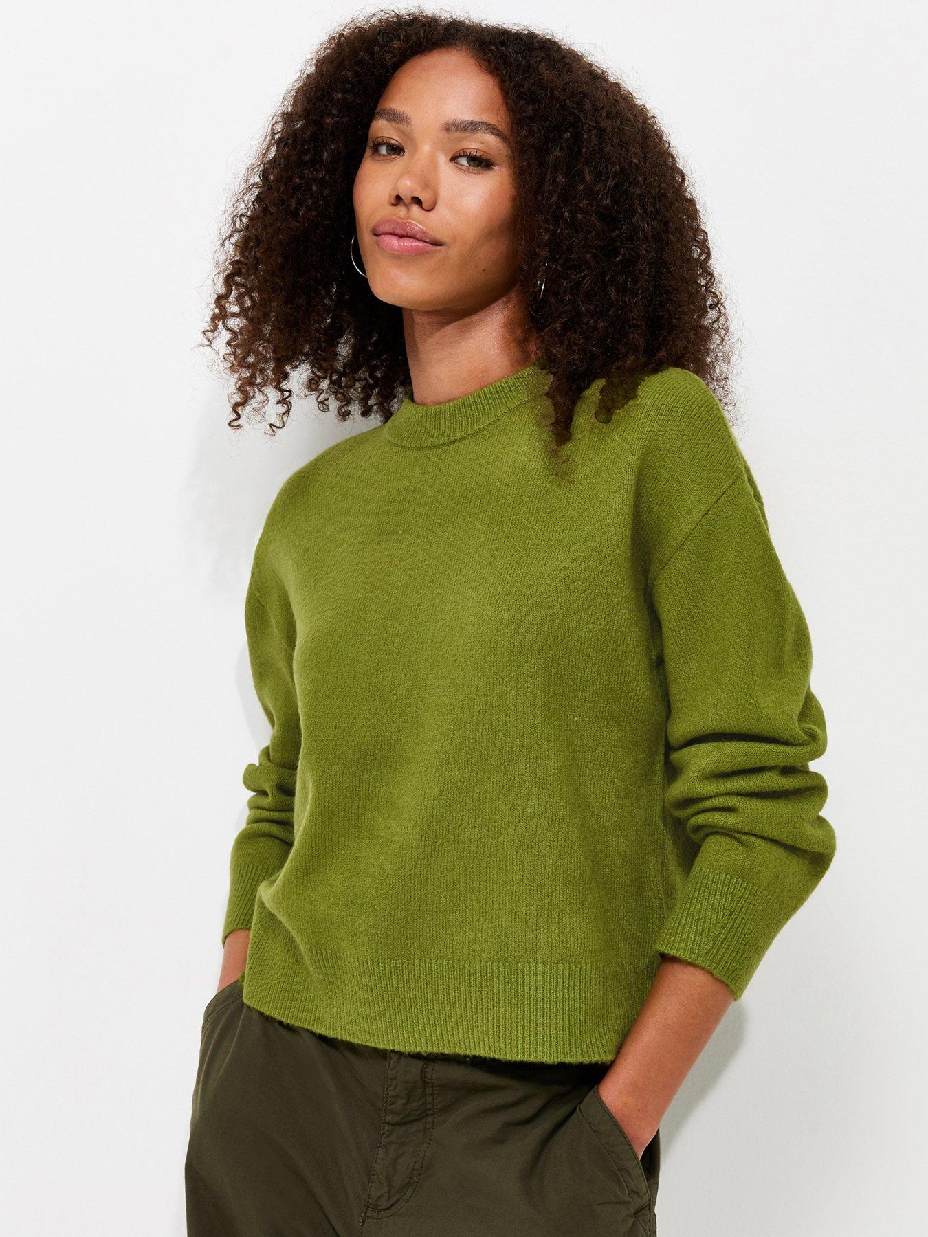 New Look Midweight Crew Neck Knitted Jumper - Green