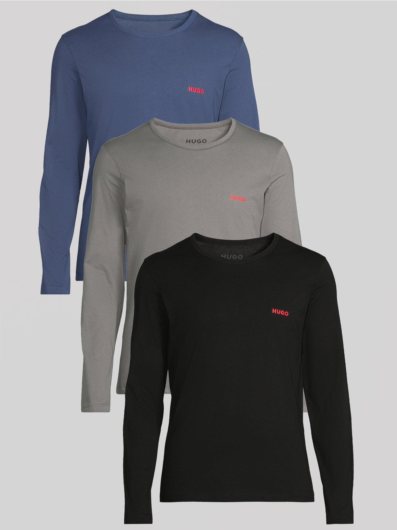 HUGO Hugo 3 Pack Longsleeve Loungewear T-shirt - Multi