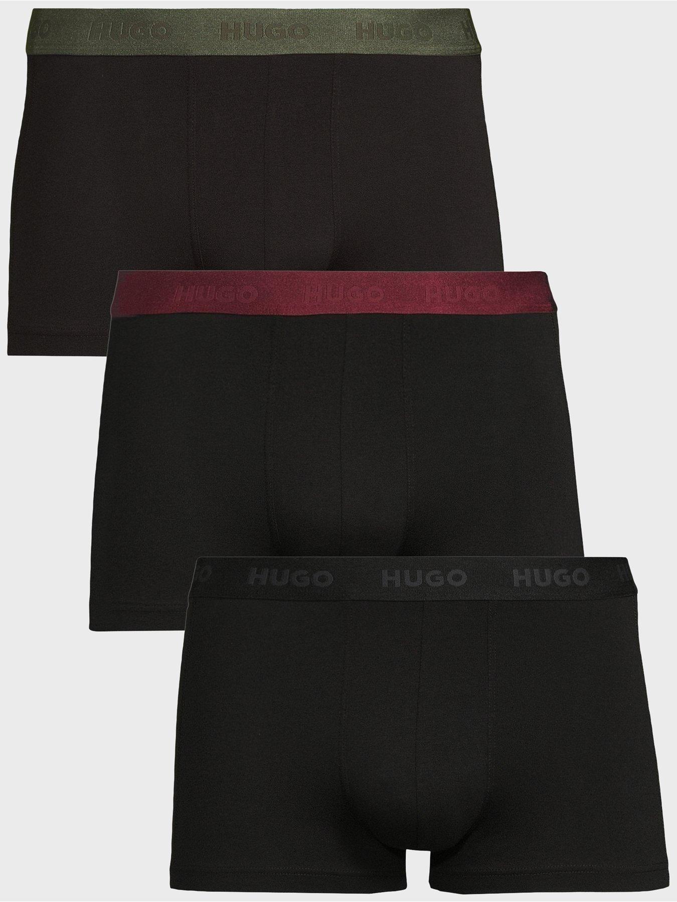 HUGO Hugo Bodywear Triplet 3 Pack Trunks - Dark Grey