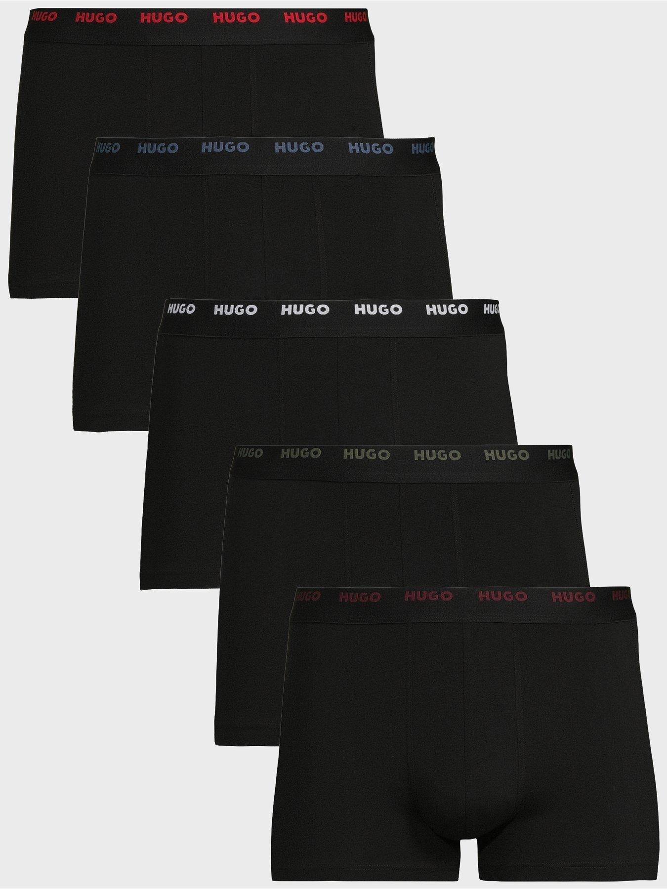HUGO Bodywear 5 Pack Trunks - Dark Grey