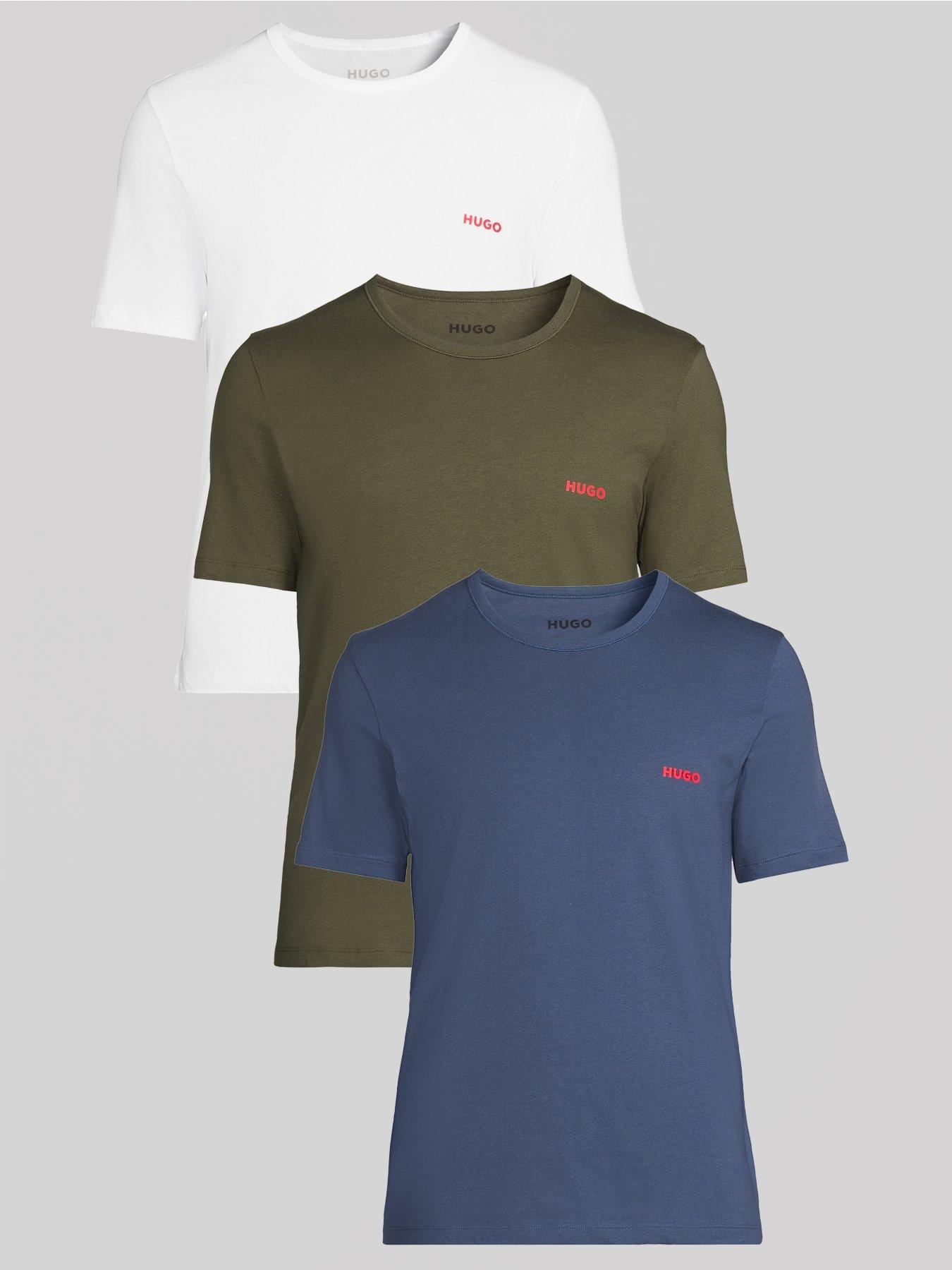 HUGO Hugo Bodywear Triplet 3 Pack Loungewear T-shirts - Multi