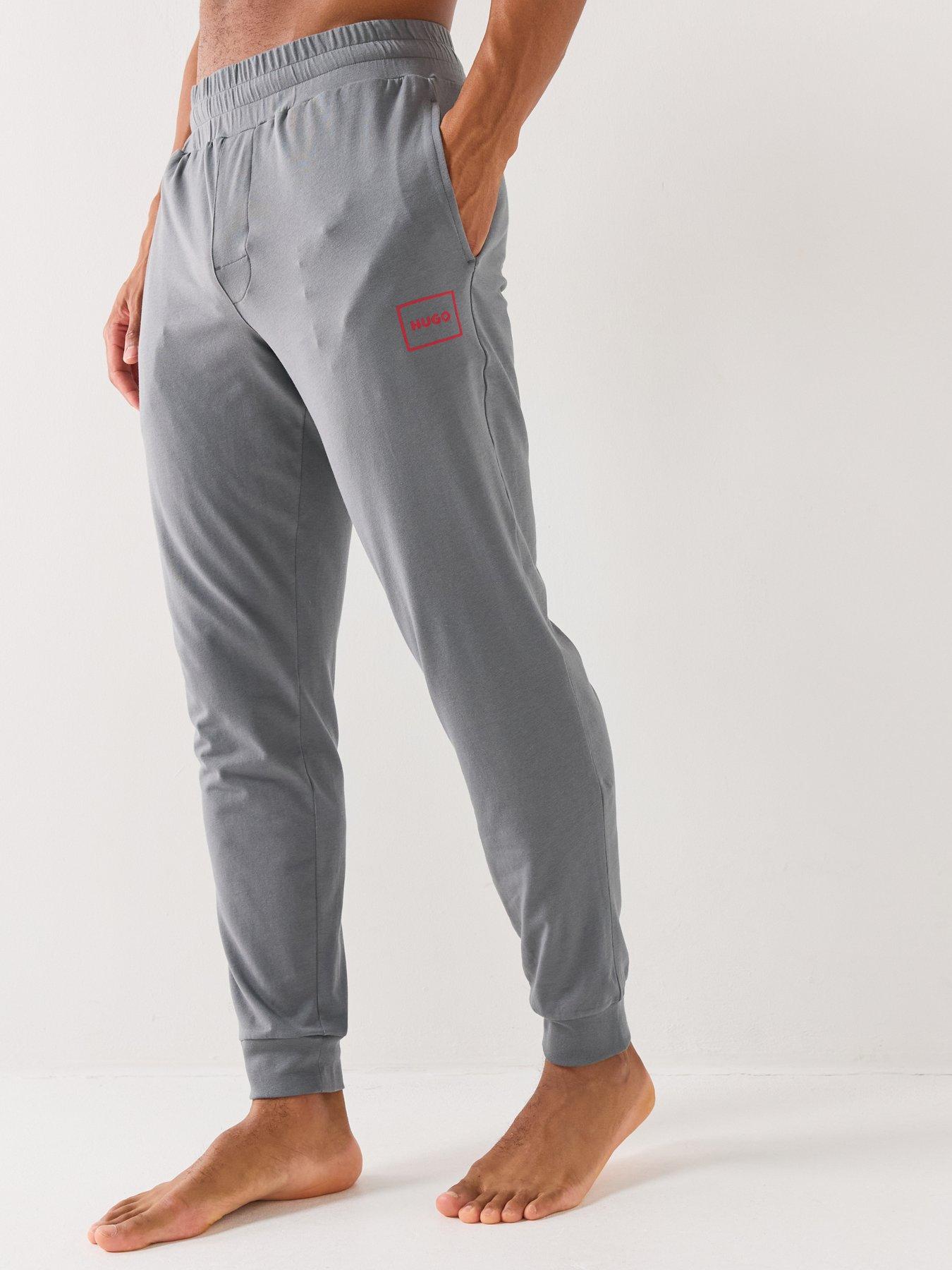 Image 1 of 5 of HUGO Hugo Laze Loungewear Cuff Joggers - Grey