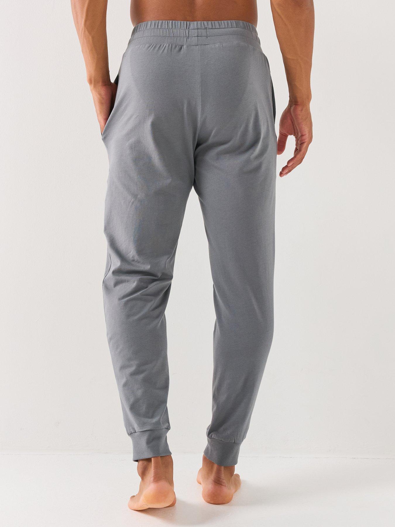 Image 2 of 5 of HUGO Hugo Laze Loungewear Cuff Joggers - Grey