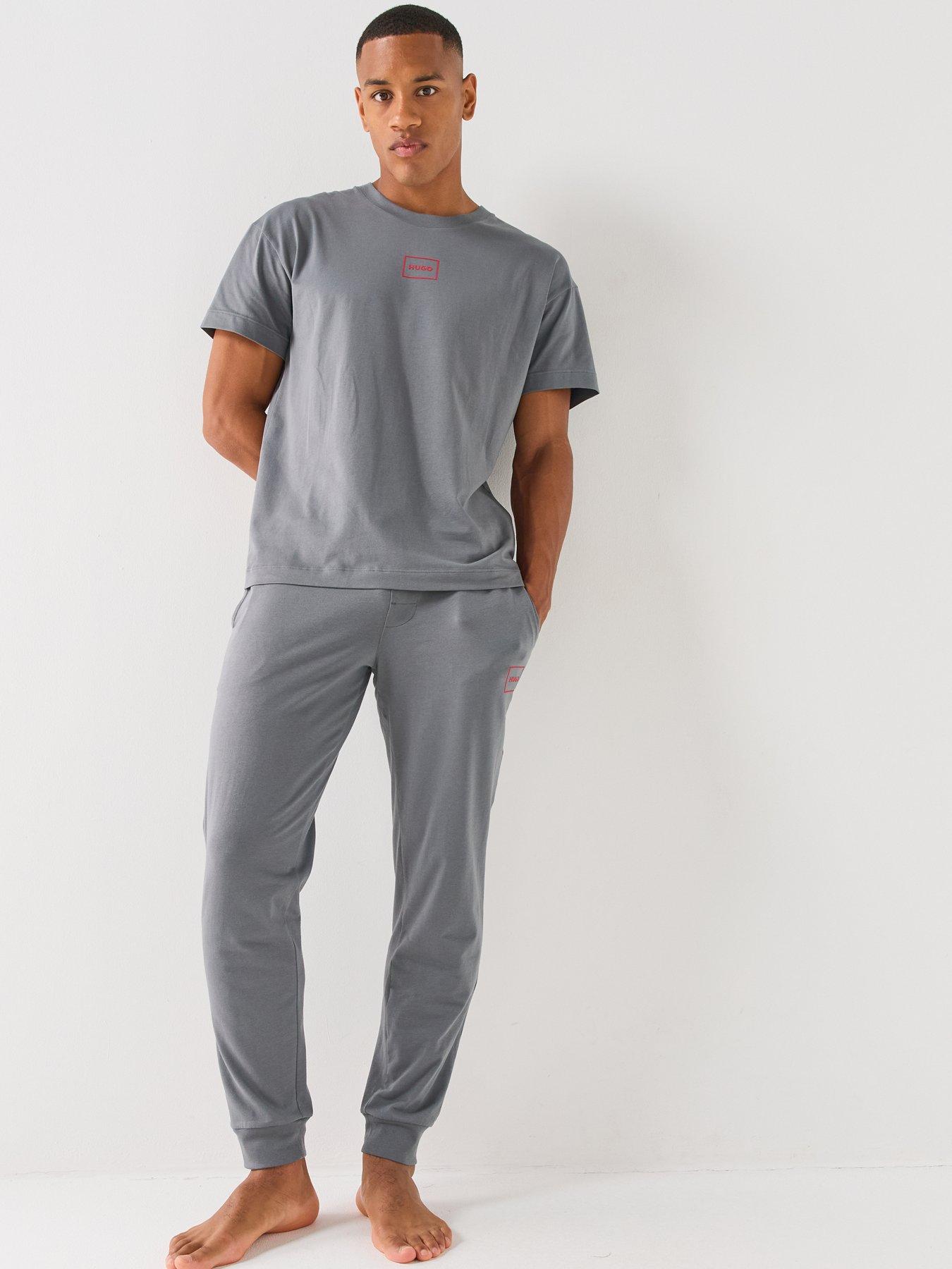 Image 3 of 5 of HUGO Hugo Laze Loungewear Cuff Joggers - Grey