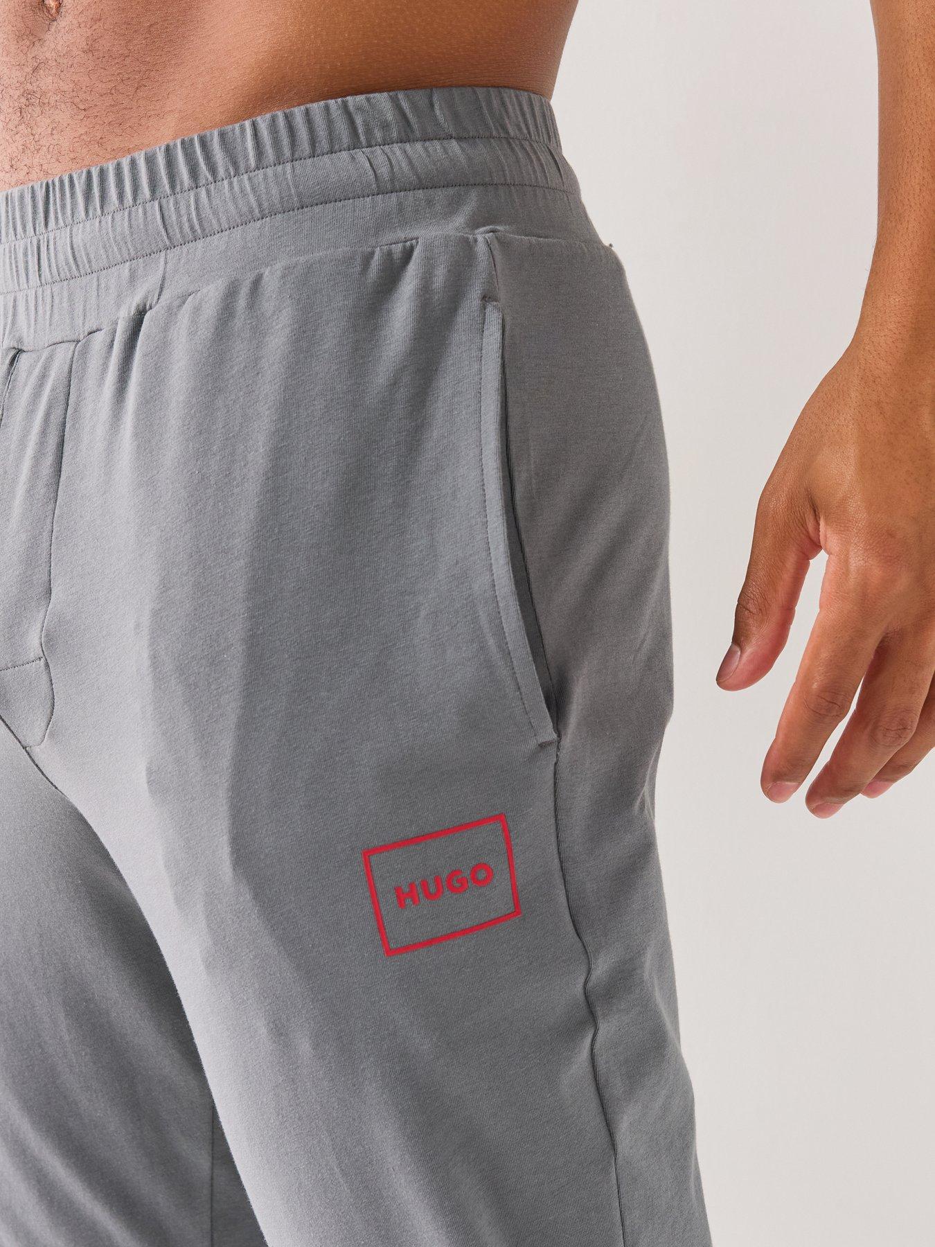 Image 4 of 5 of HUGO Hugo Laze Loungewear Cuff Joggers - Grey