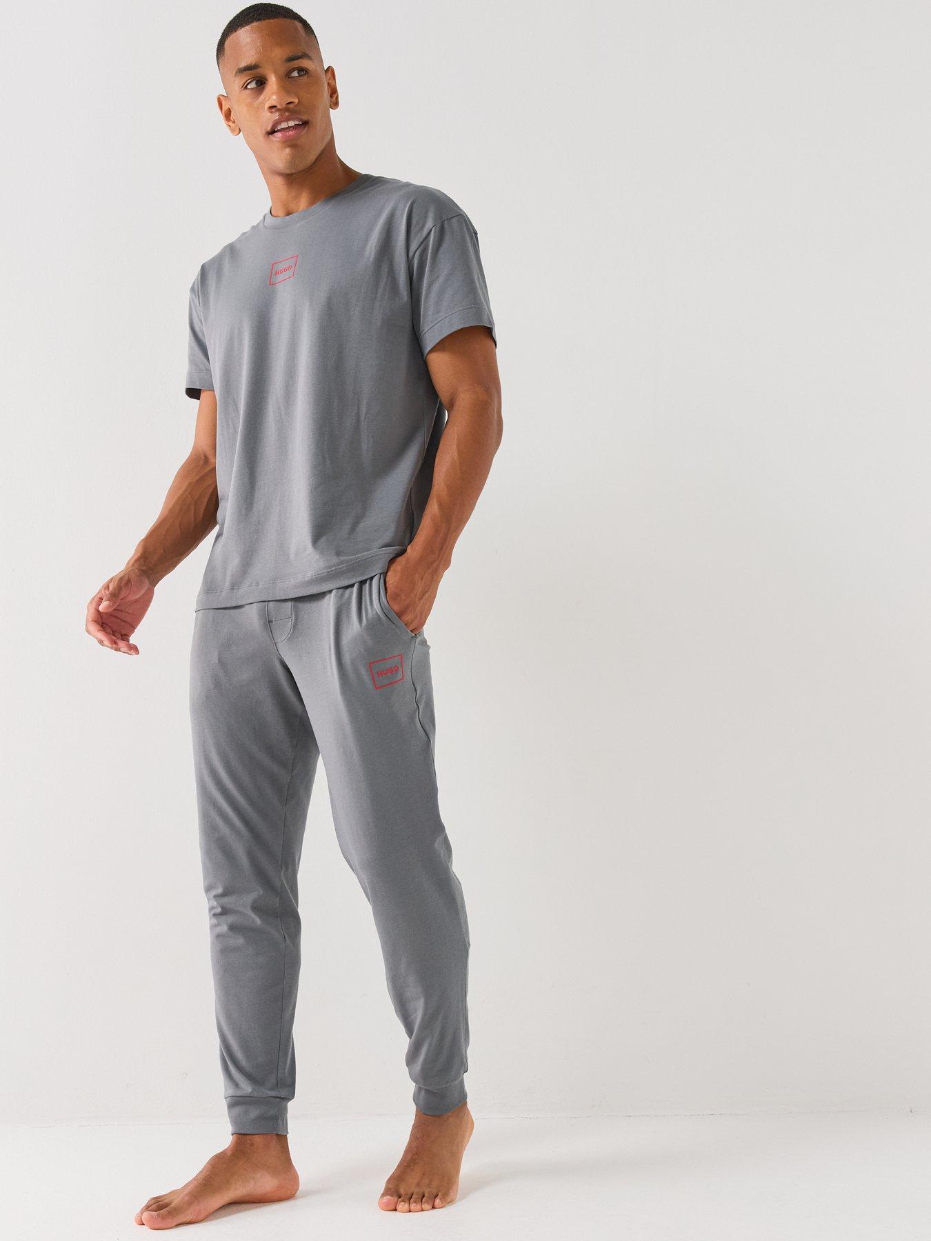 Image 5 of 5 of HUGO Hugo Laze Loungewear Cuff Joggers - Grey