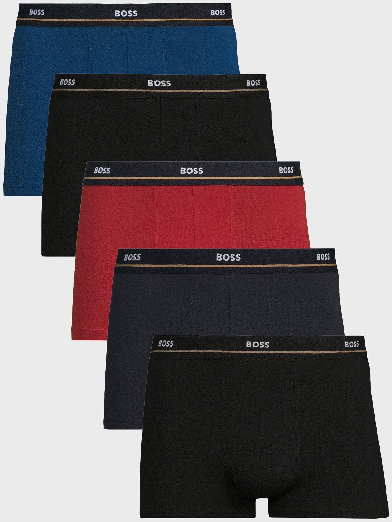 BOSS 5 Pack Essential Waistband Trunks - Multi