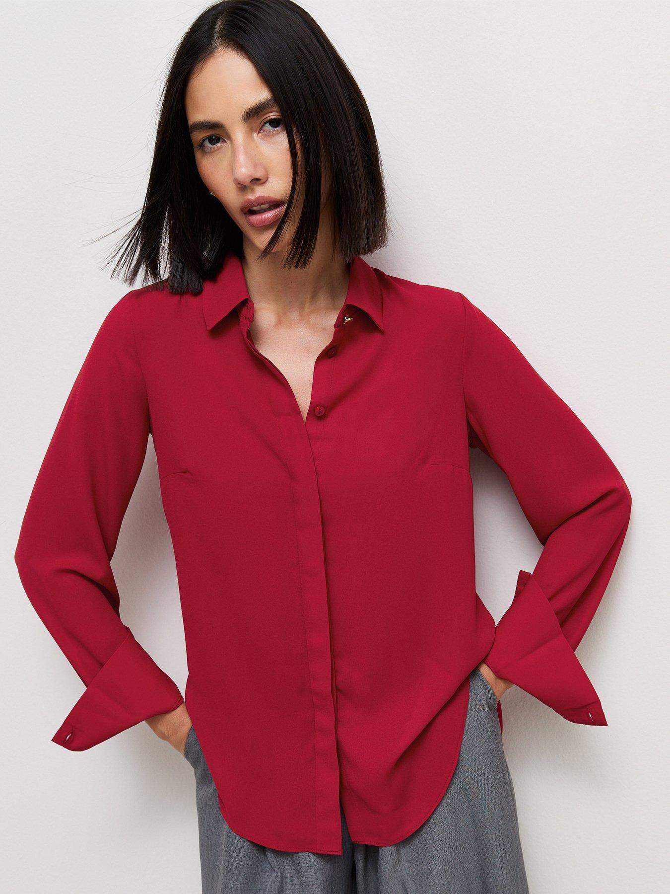 New Look Red Long Sleeve Shirt