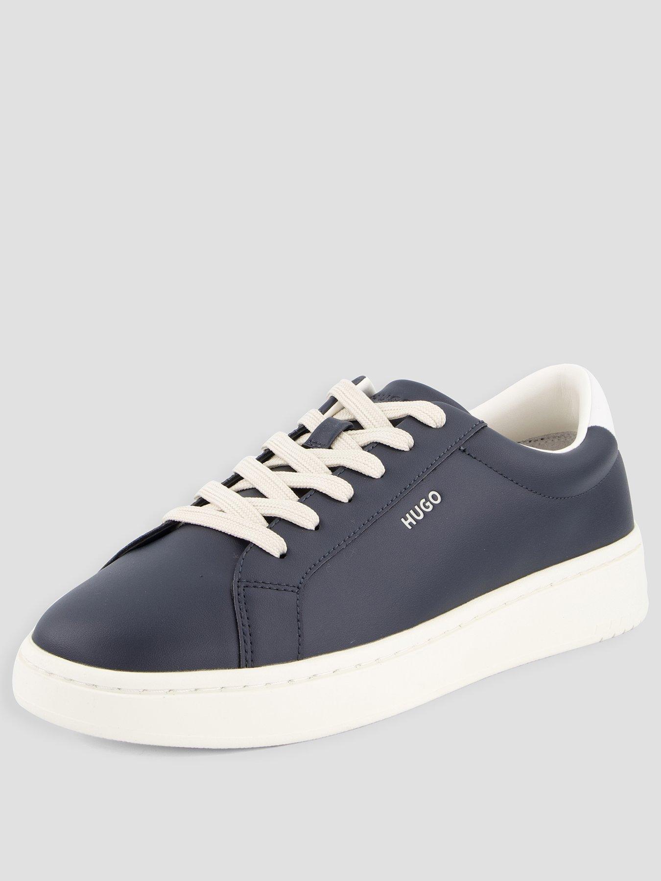 Image 2 of 7 of HUGO Hugo Neston Tenn PU Cupsole Trainers - Navy
