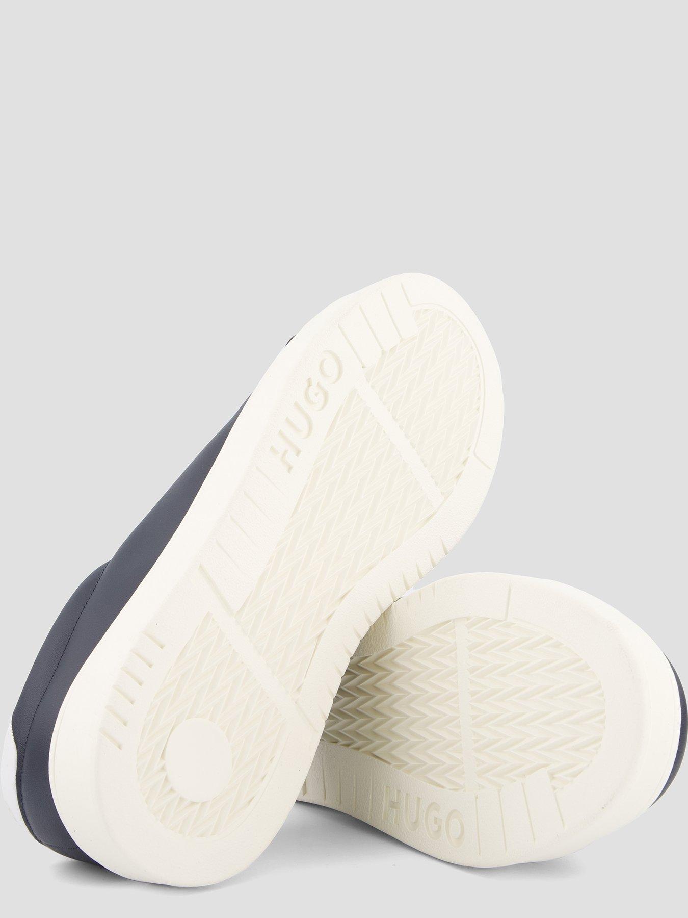 Image 4 of 7 of HUGO Hugo Neston Tenn PU Cupsole Trainers - Navy
