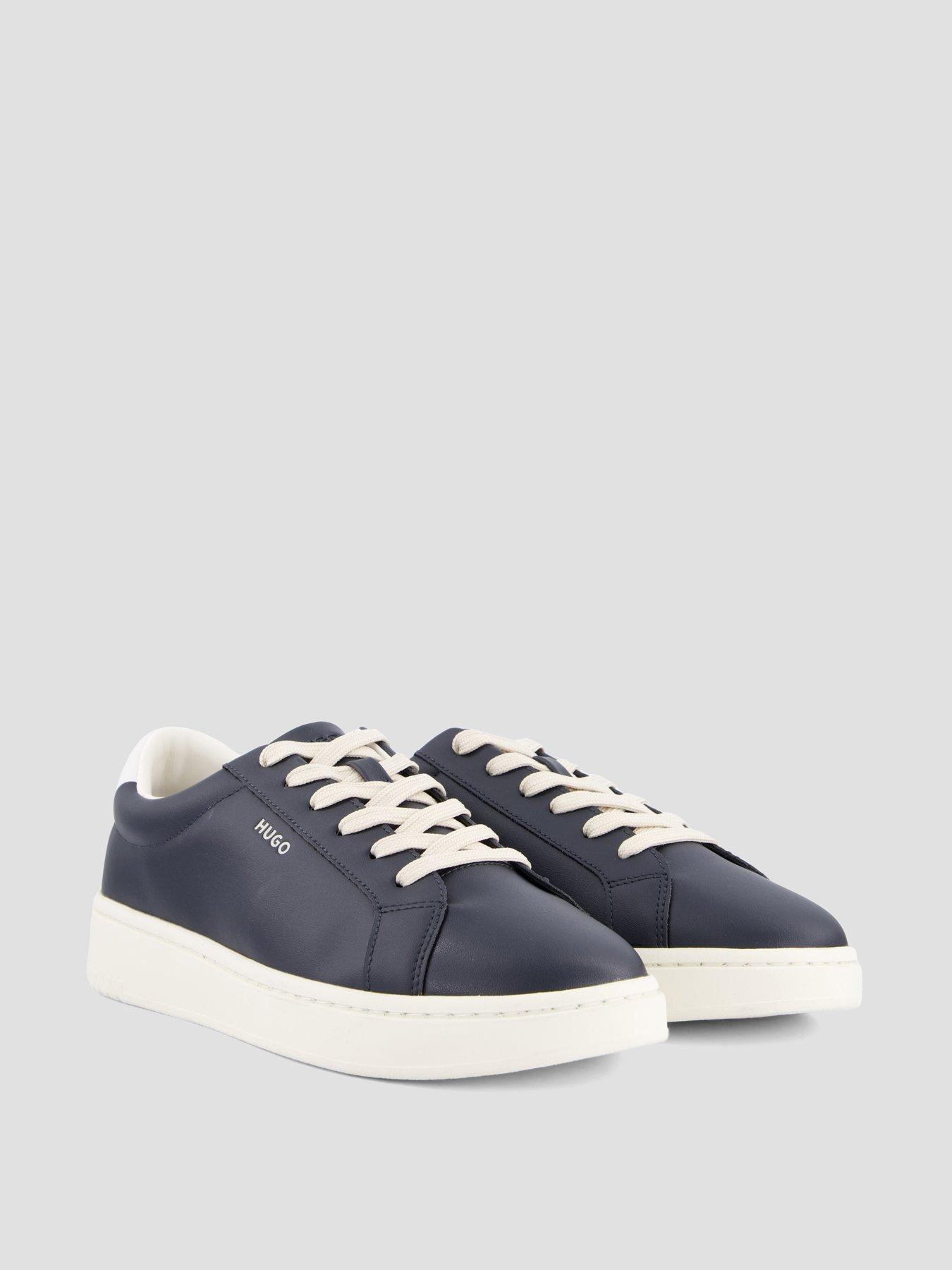 Image 6 of 7 of HUGO Hugo Neston Tenn PU Cupsole Trainers - Navy