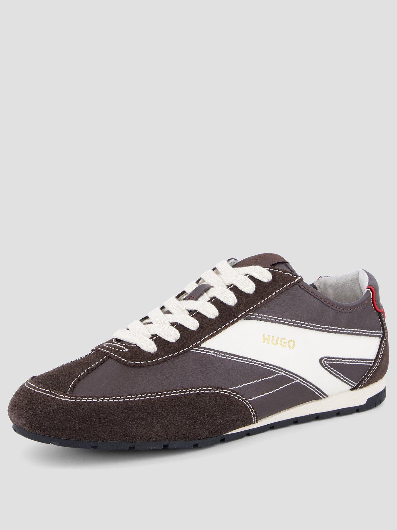 Image 2 of 7 of HUGO Hugo Lytton Tenn PU Low Trainers - Brown