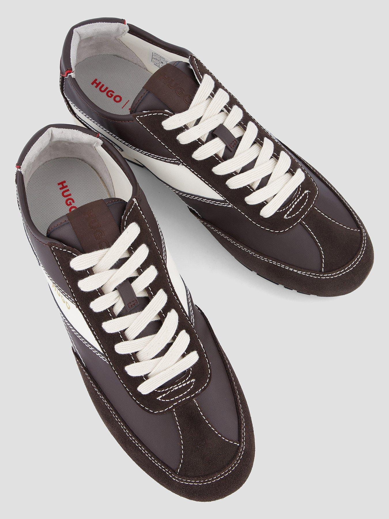 Image 3 of 7 of HUGO Hugo Lytton Tenn PU Low Trainers - Brown