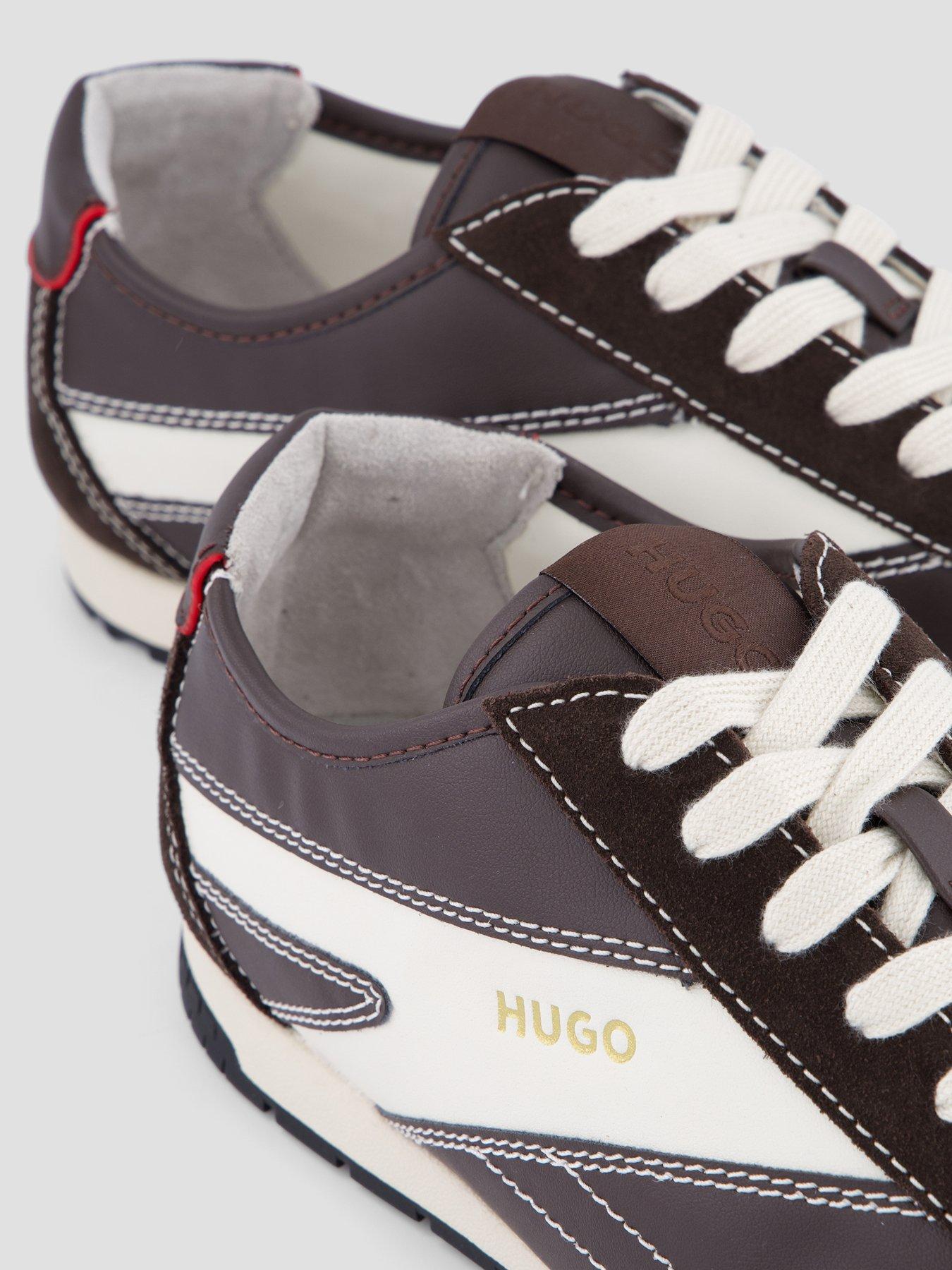 Image 5 of 7 of HUGO Hugo Lytton Tenn PU Low Trainers - Brown