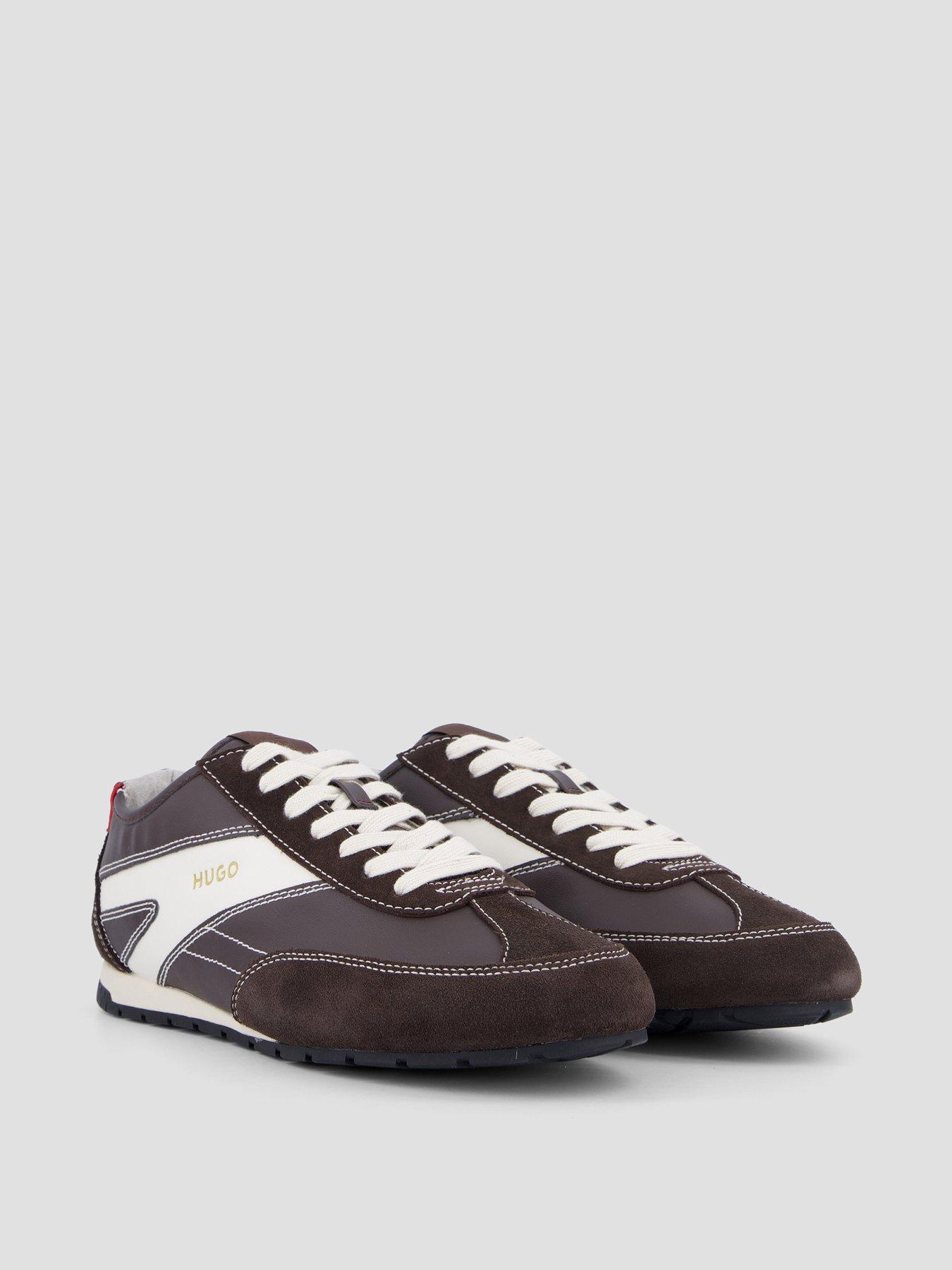 Image 6 of 7 of HUGO Hugo Lytton Tenn PU Low Trainers - Brown