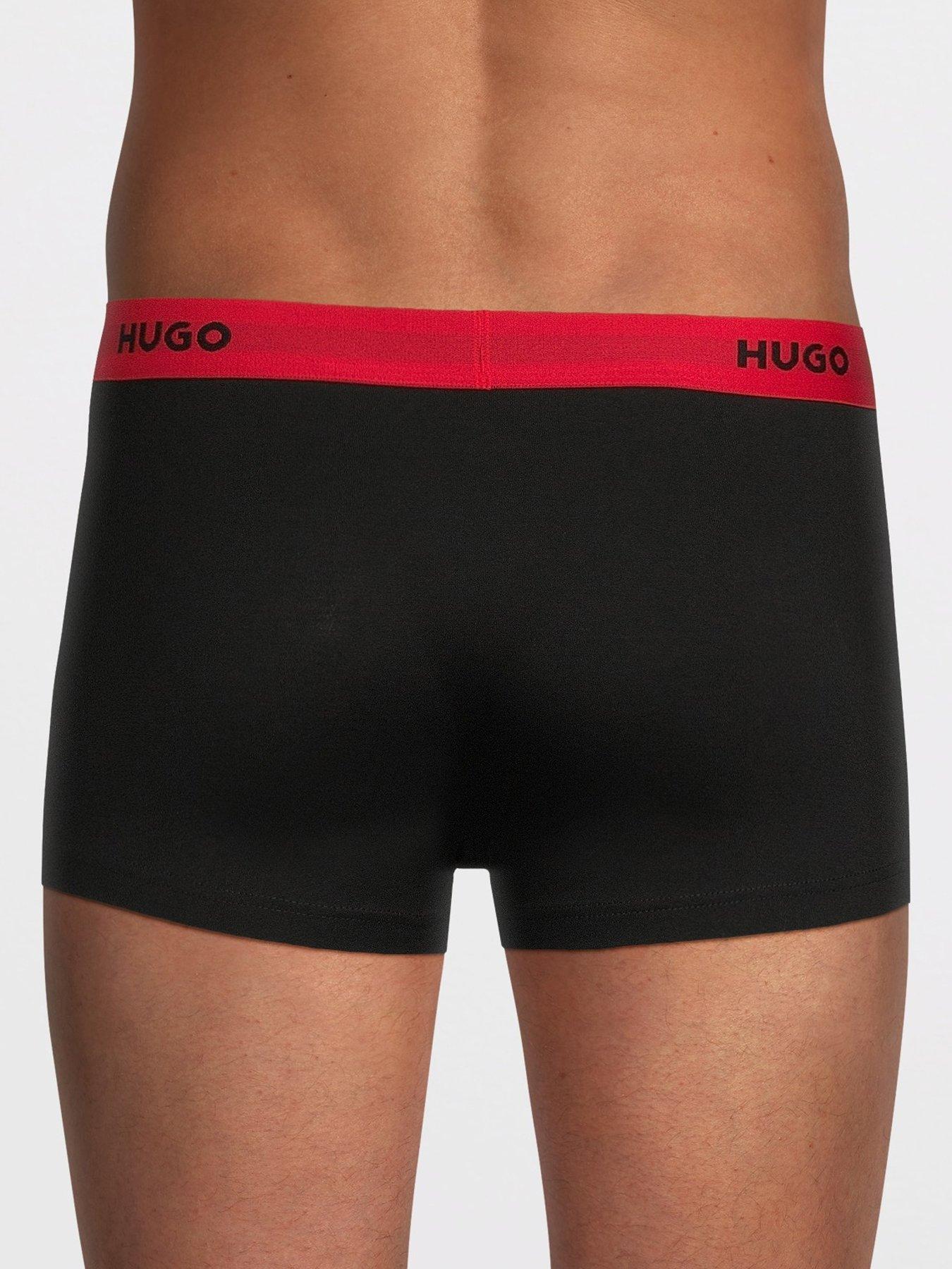Image 3 of 3 of HUGO Mens Hugo Triplet Design 3 Pack Trunks - Multi