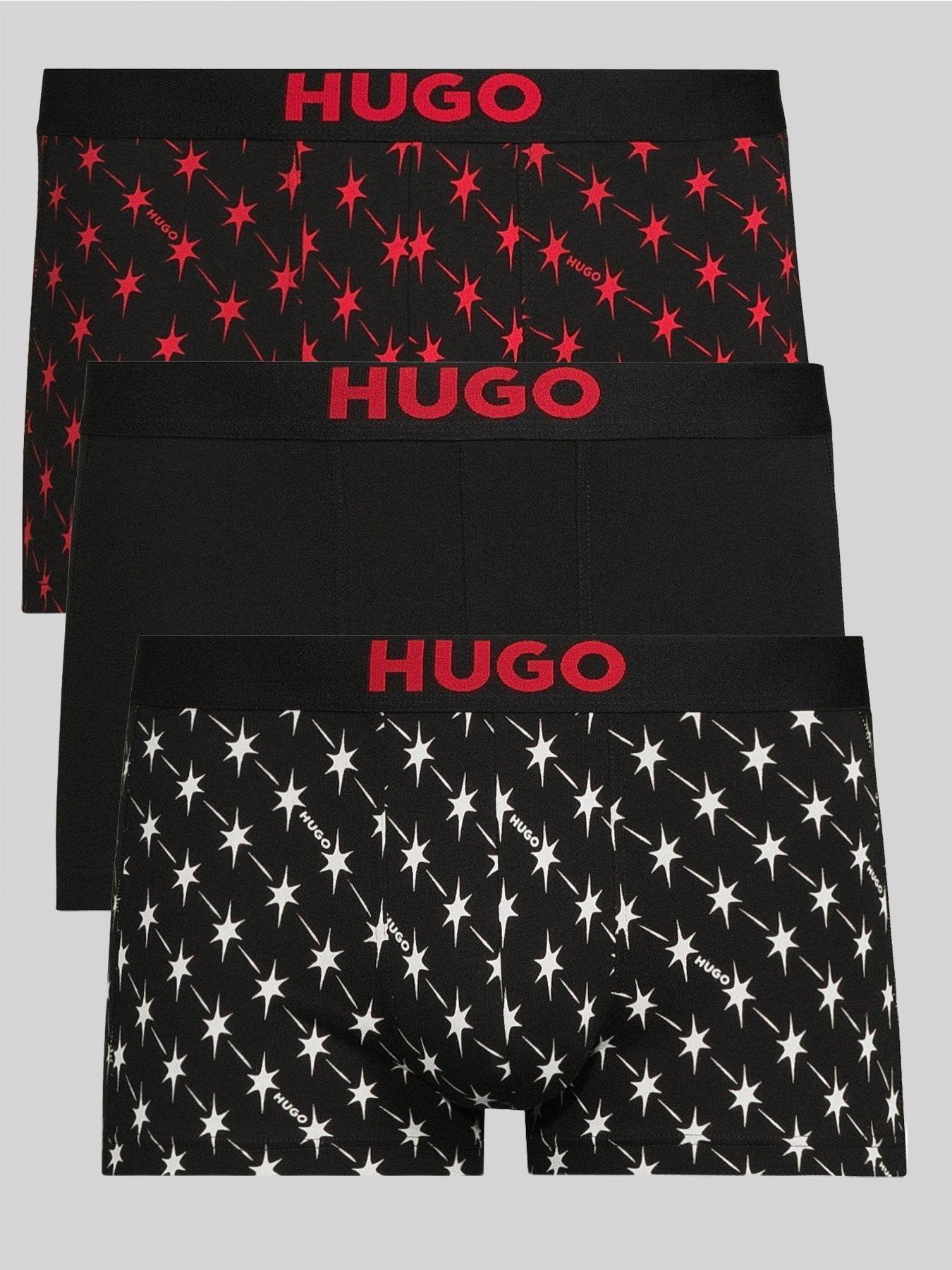 Image 1 of 3 of HUGO Mens Hugo 3 Pack Trunks Gift Set - Multi