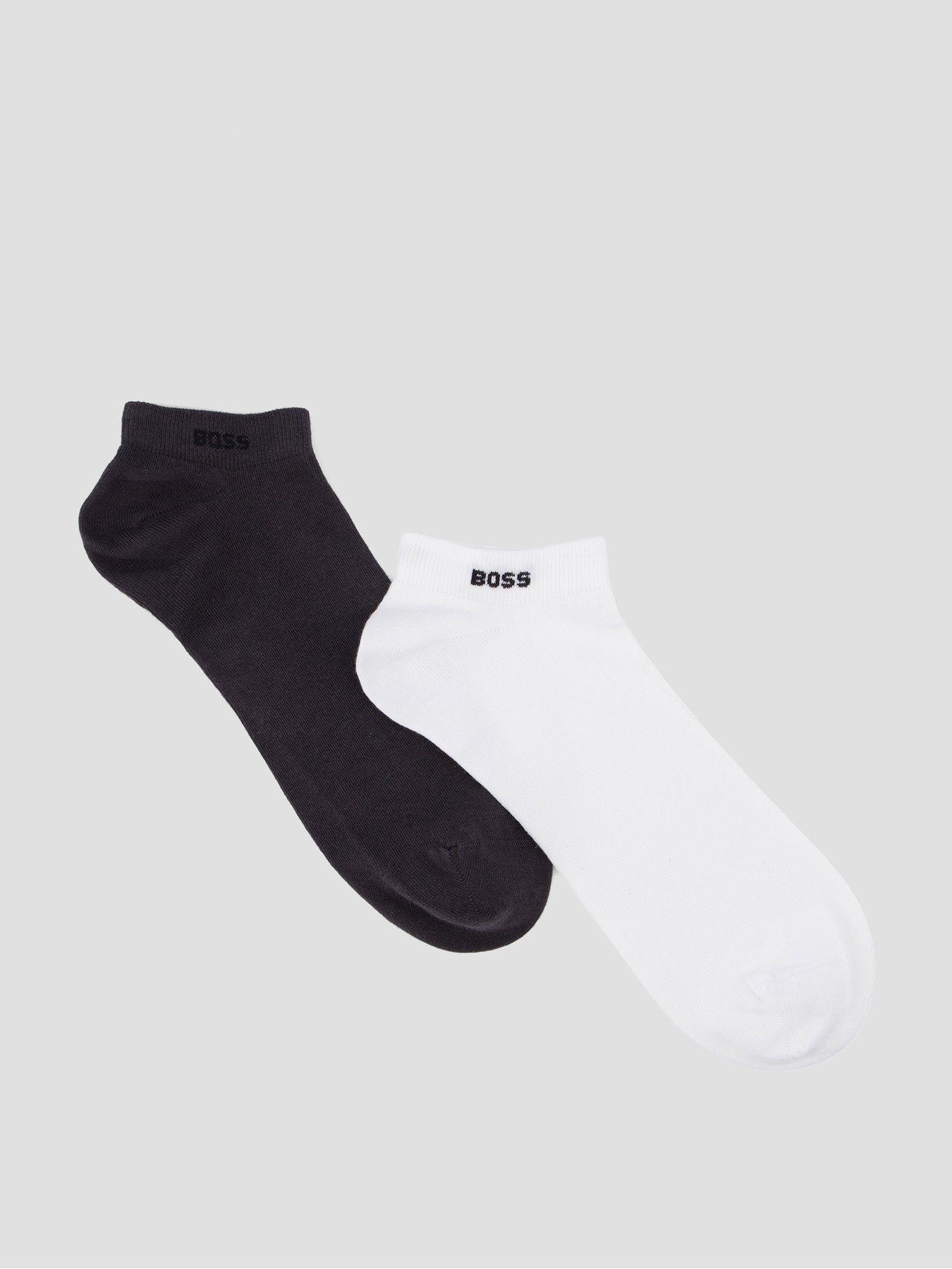 Image 1 of 3 of BOSS 2 Pack Trainer Liner Socks - Dark Grey