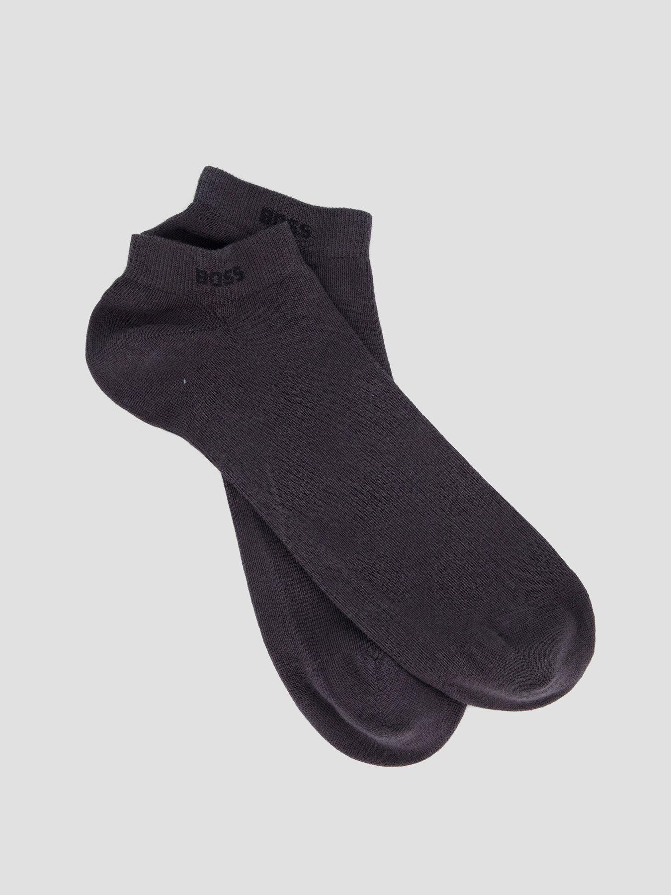 Image 2 of 3 of BOSS 2 Pack Trainer Liner Socks - Dark Grey