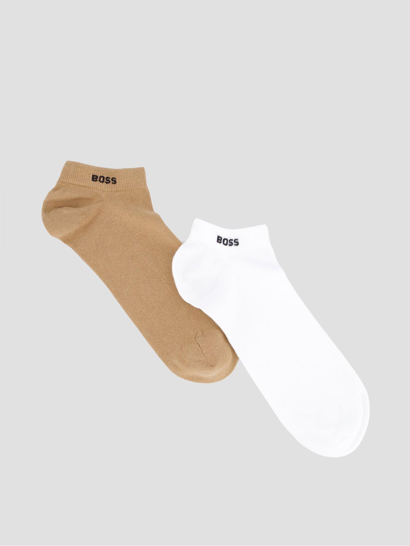 Image 1 of 3 of BOSS 2 Pack Trainer Liner Socks - Beige