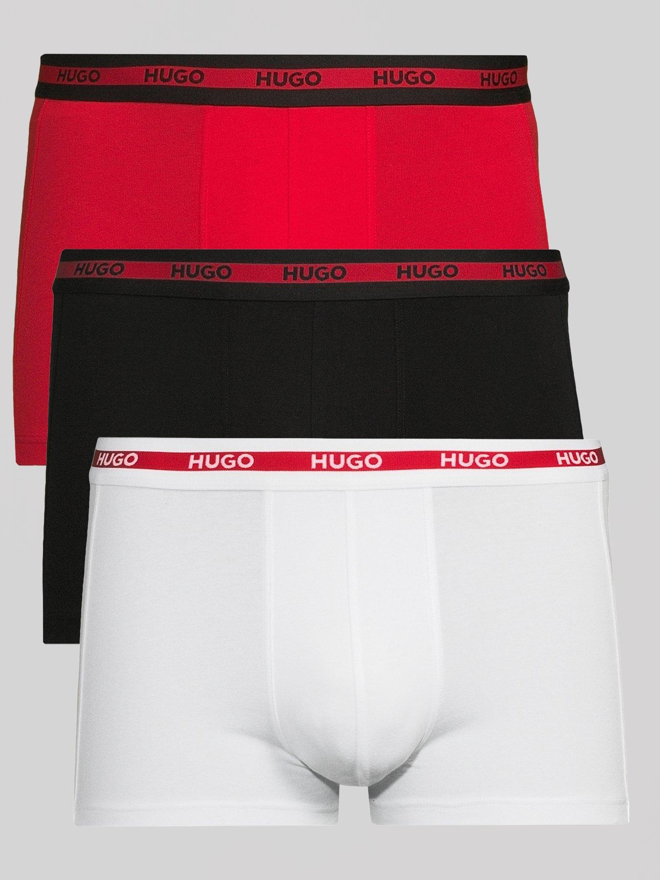 Image 1 of 3 of HUGO Hugo 3 Pack Trunks - Bright Red
