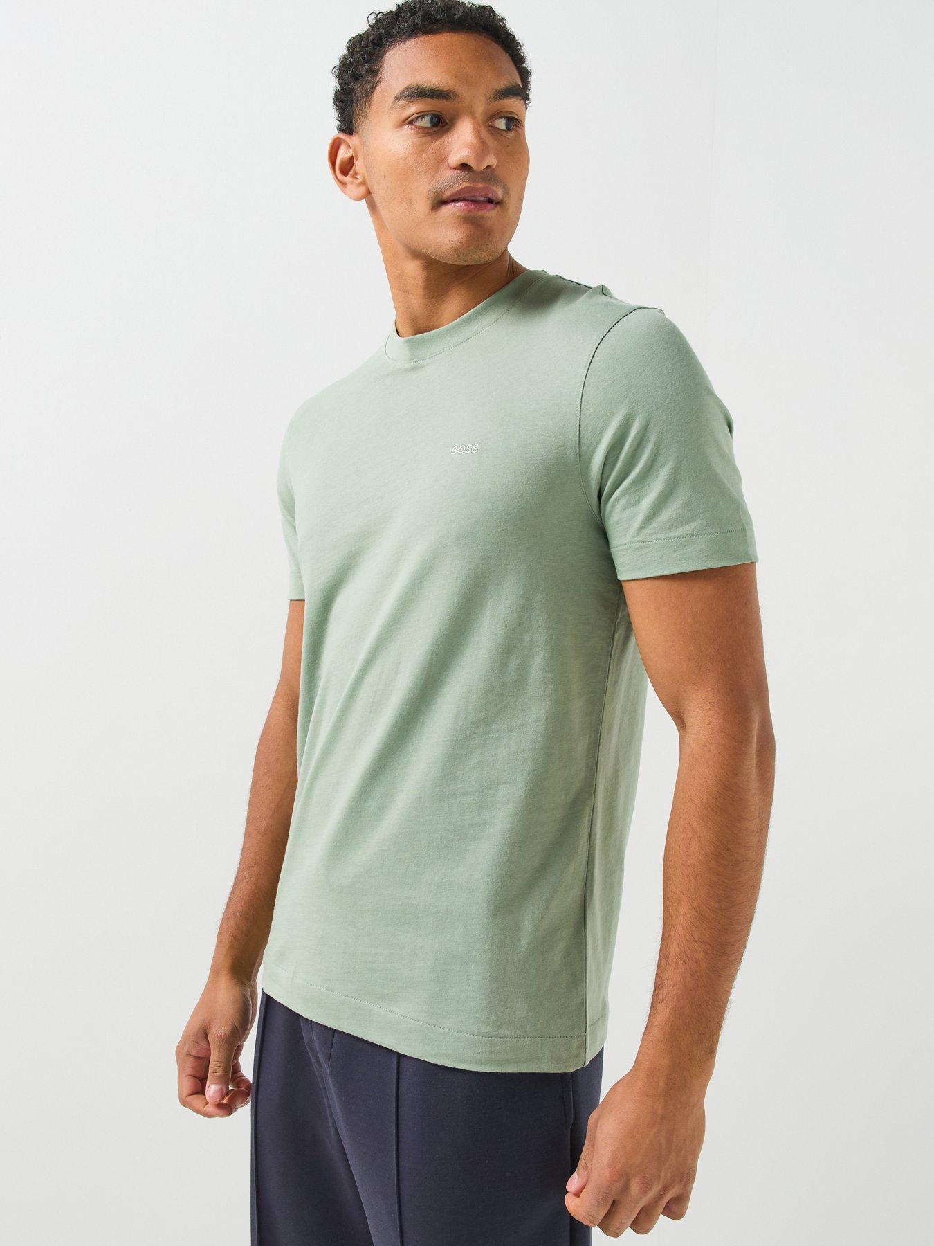 BOSS Boss Thompson 01 Chest Logo Regular Fit T-Shirt - Green