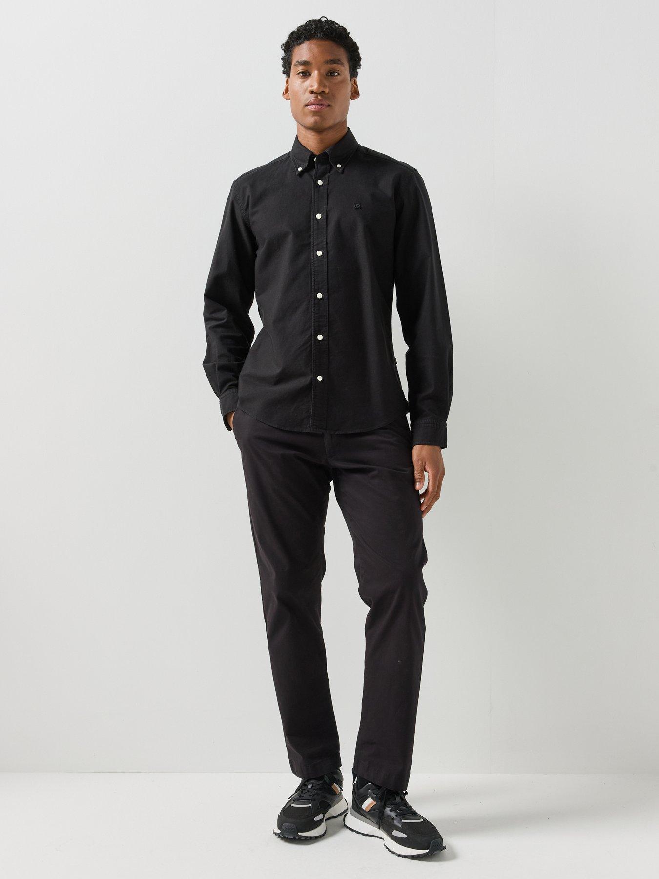 Image 3 of 6 of BOSS Boss H-Liam Button Down Regular Fit Shirt - Black