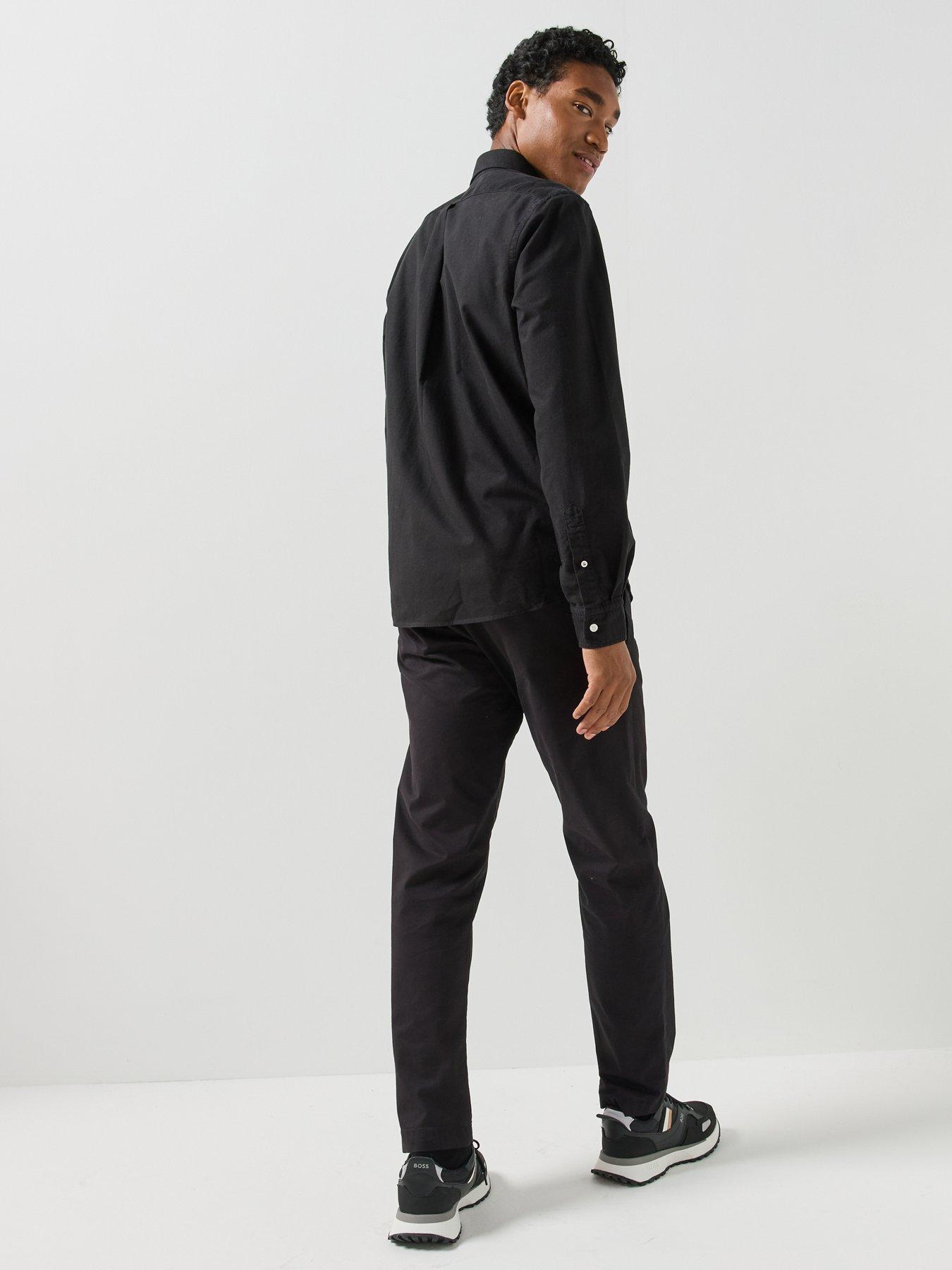 Image 6 of 6 of BOSS Boss H-Liam Button Down Regular Fit Shirt - Black