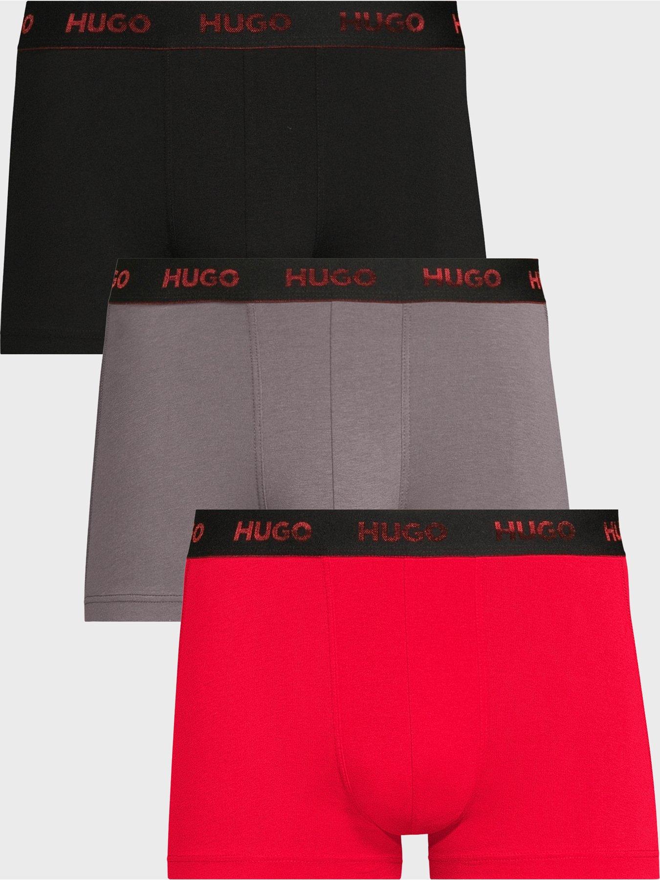 HUGO Hugo Bodywear Triplet 3 Pack Trunks - Red