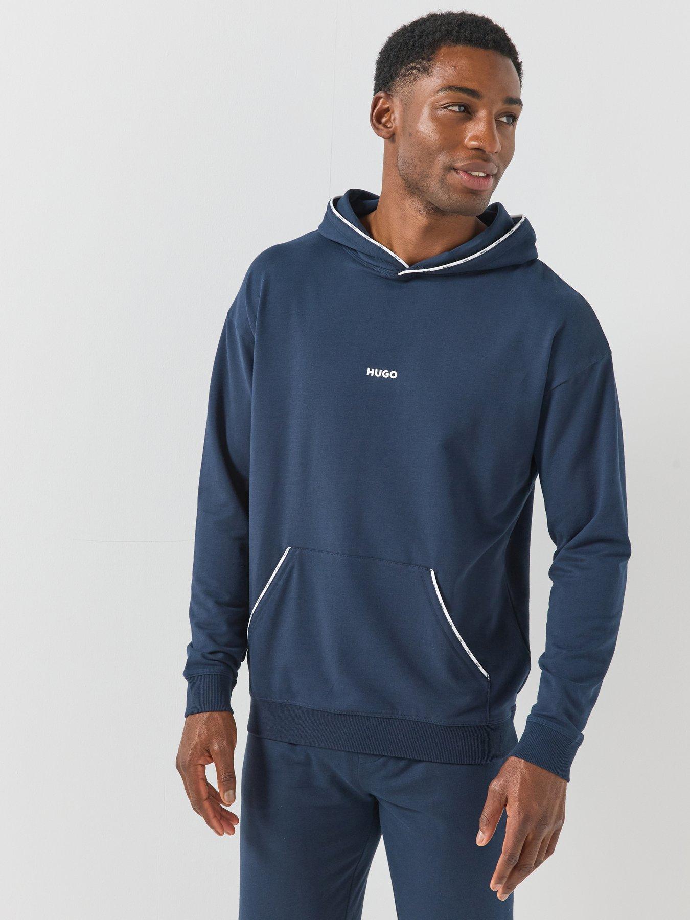 Image 1 of 6 of HUGO Hugo Noah Loungewear Hoodie - Navy