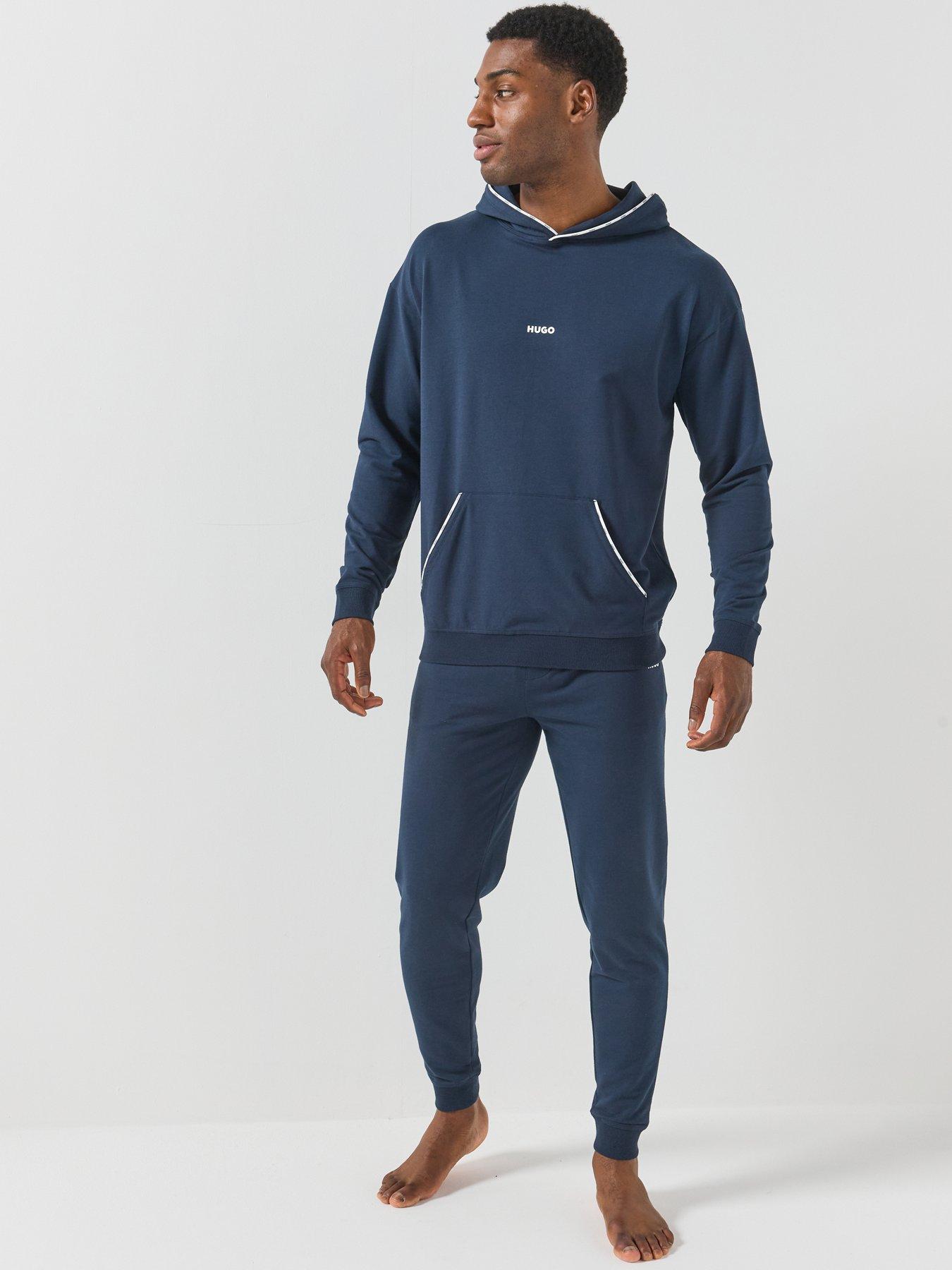 Image 3 of 6 of HUGO Hugo Noah Loungewear Hoodie - Navy
