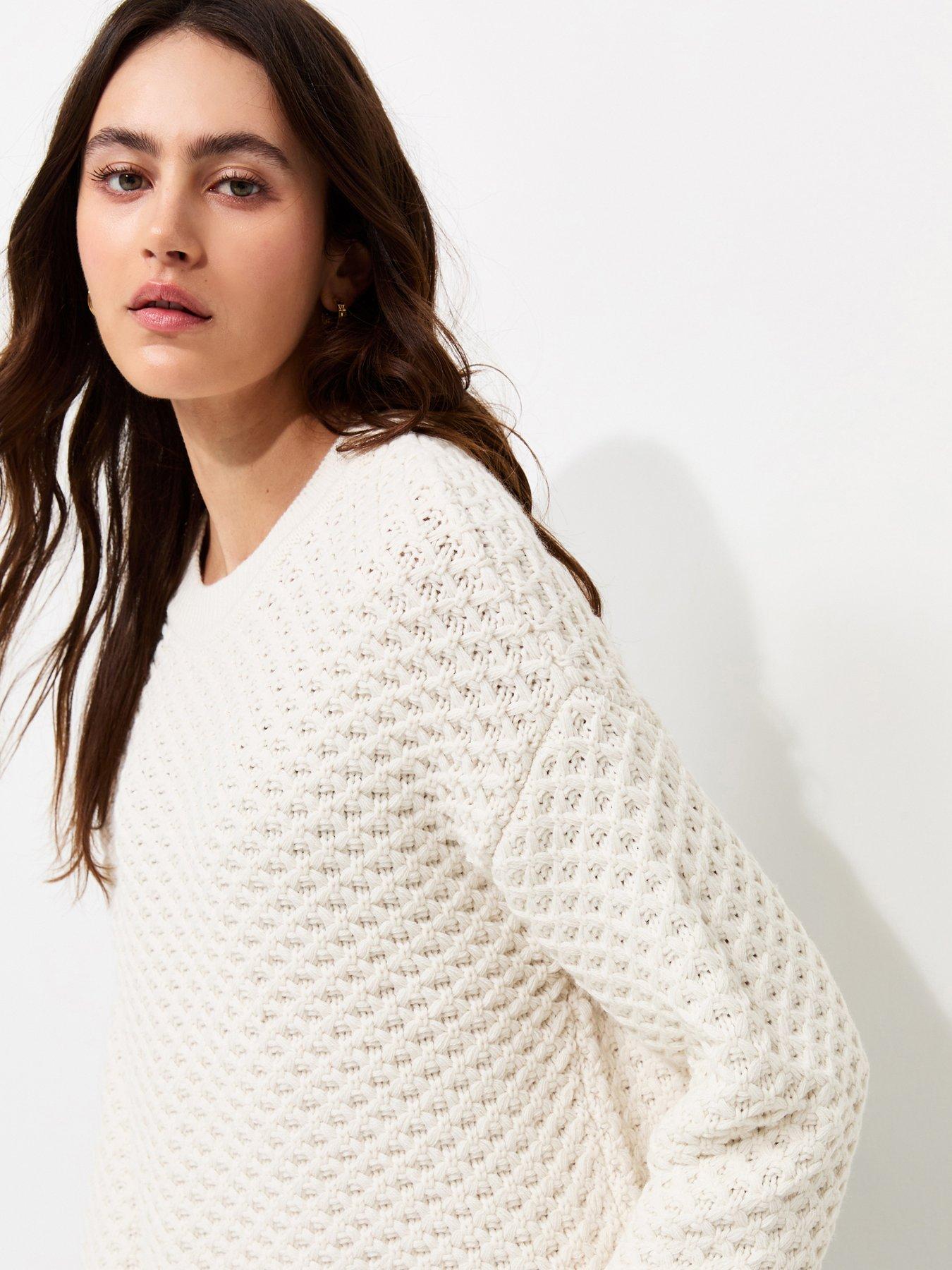 New Look Chunky Knit Crew Neck Jumper - White