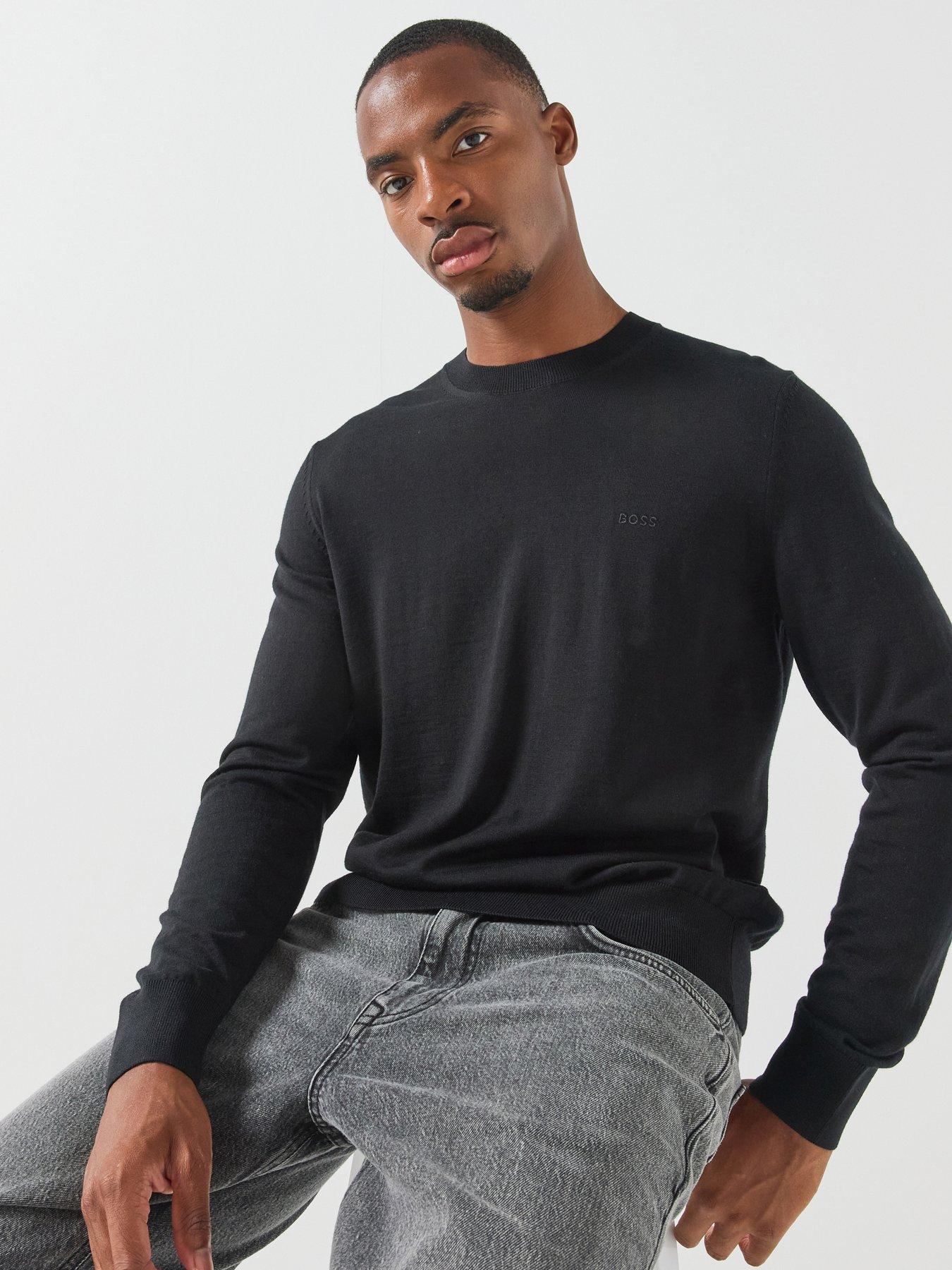 BOSS Boss H-Leno-L Knitted Jumper - Black