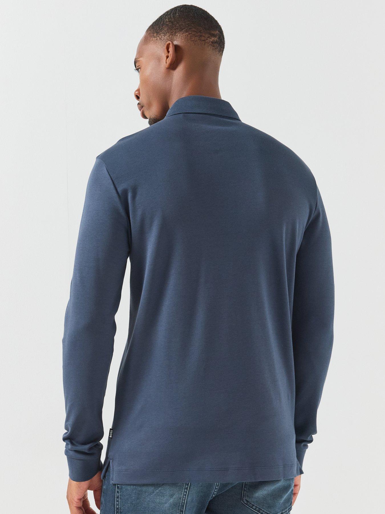Image 2 of 6 of BOSS Boss Pado 30 Longsleeve Polo Shirt - Blue